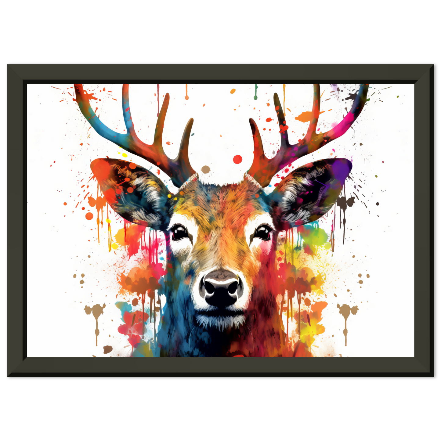 Roe deer stags pop art (WILD46)
