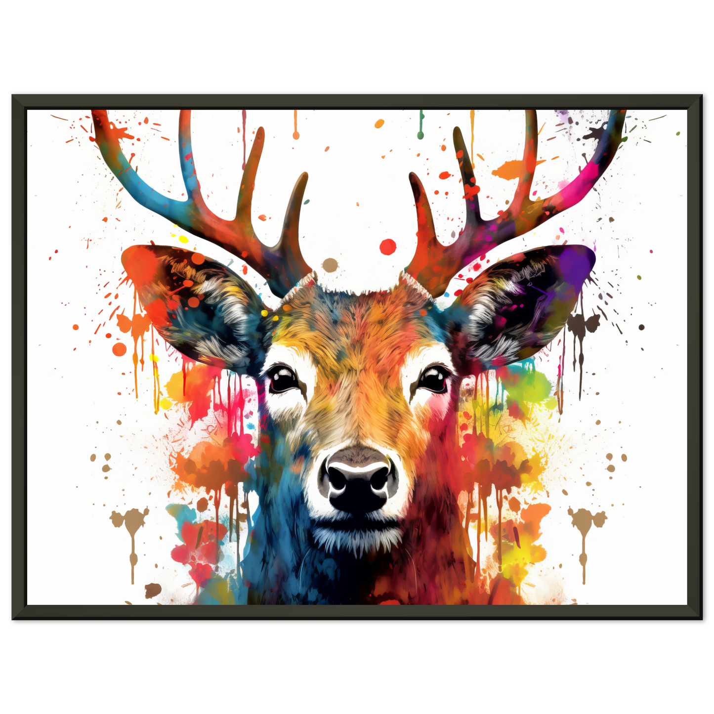 Roe deer stags pop art (WILD46)