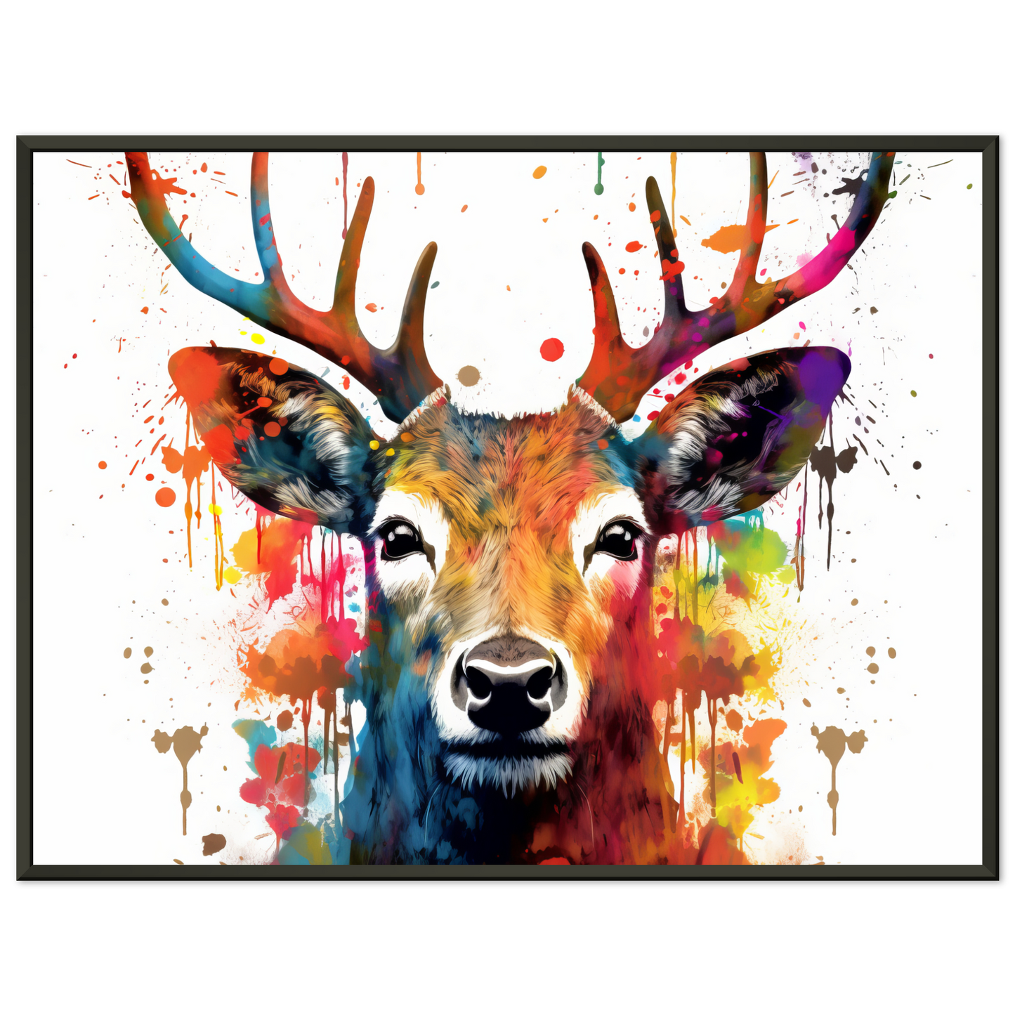 Roe deer stags pop art (WILD46)