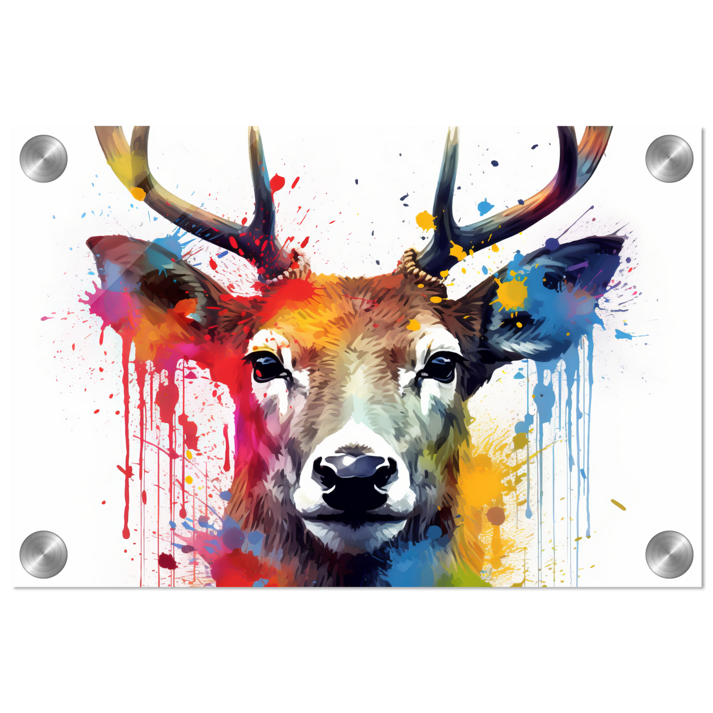 Reh Rehe Hirsch Hirsche Pop-Art (WILD47)
