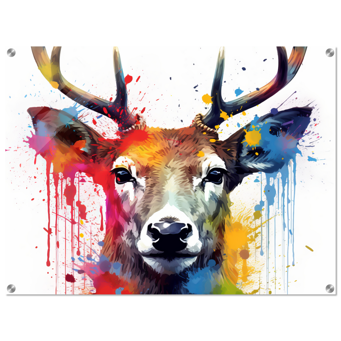 Reh Rehe Hirsch Hirsche Pop-Art (WILD47)