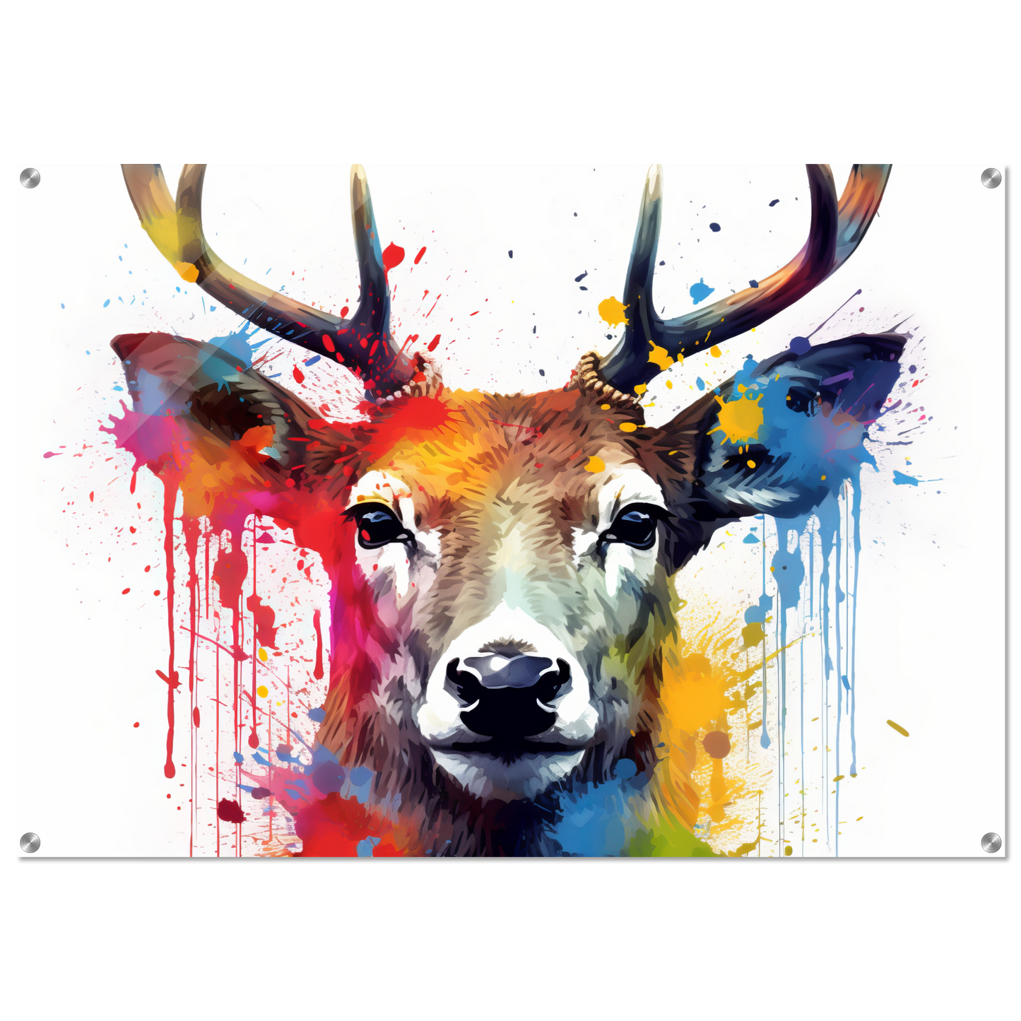 Reh Rehe Hirsch Hirsche Pop-Art (WILD47)