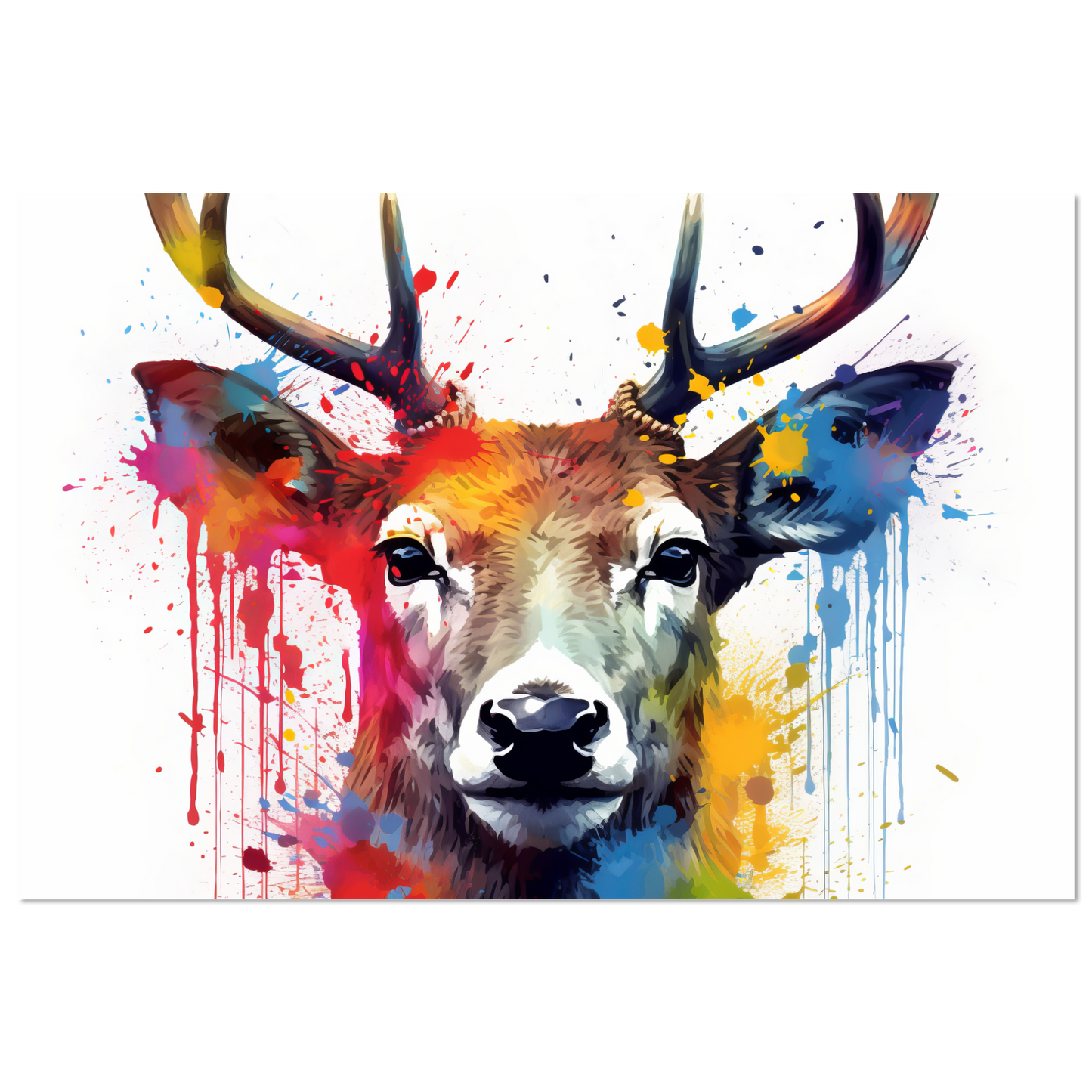 Reh Rehe Hirsch Hirsche Pop-Art (WILD47)
