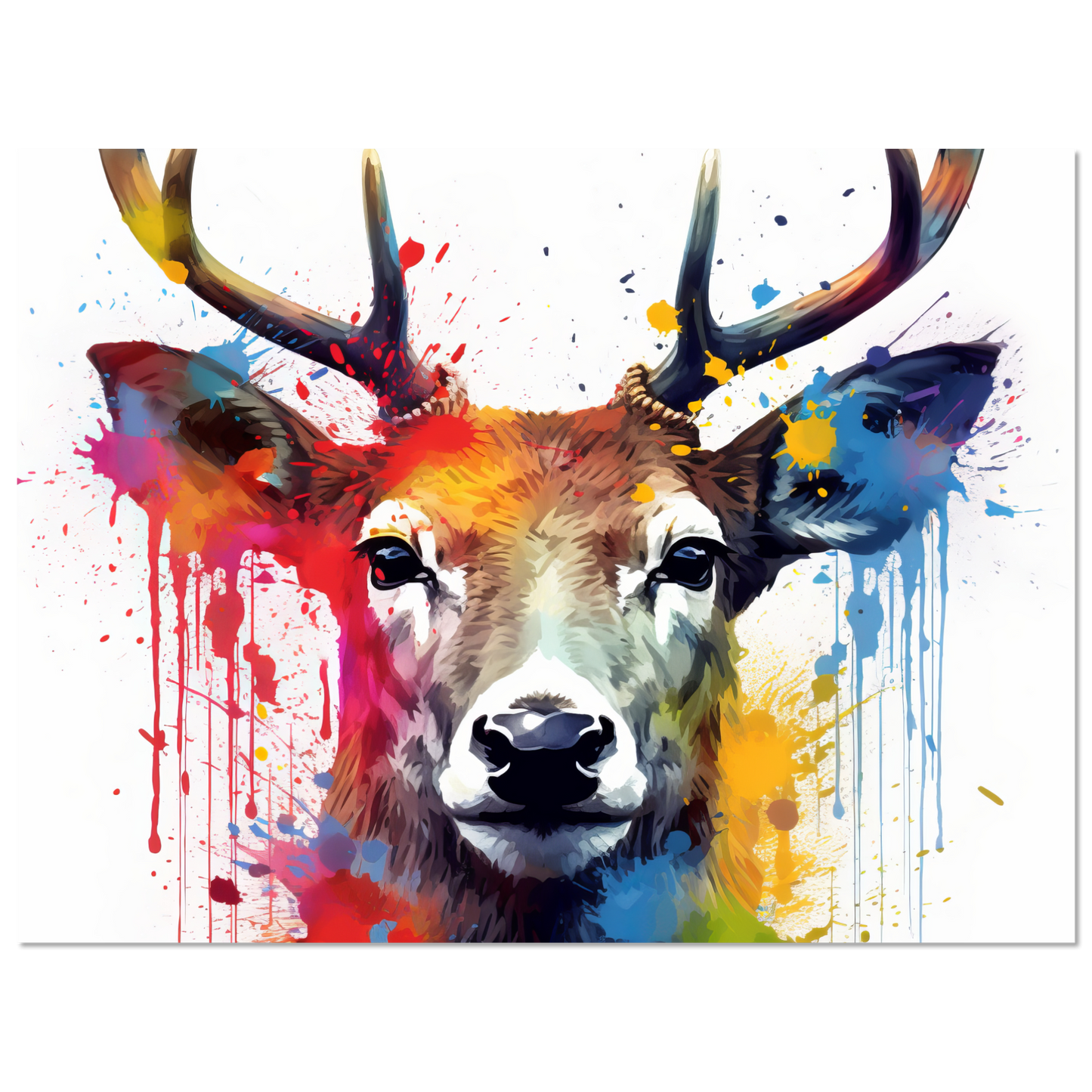 Reh Rehe Hirsch Hirsche Pop-Art (WILD47)