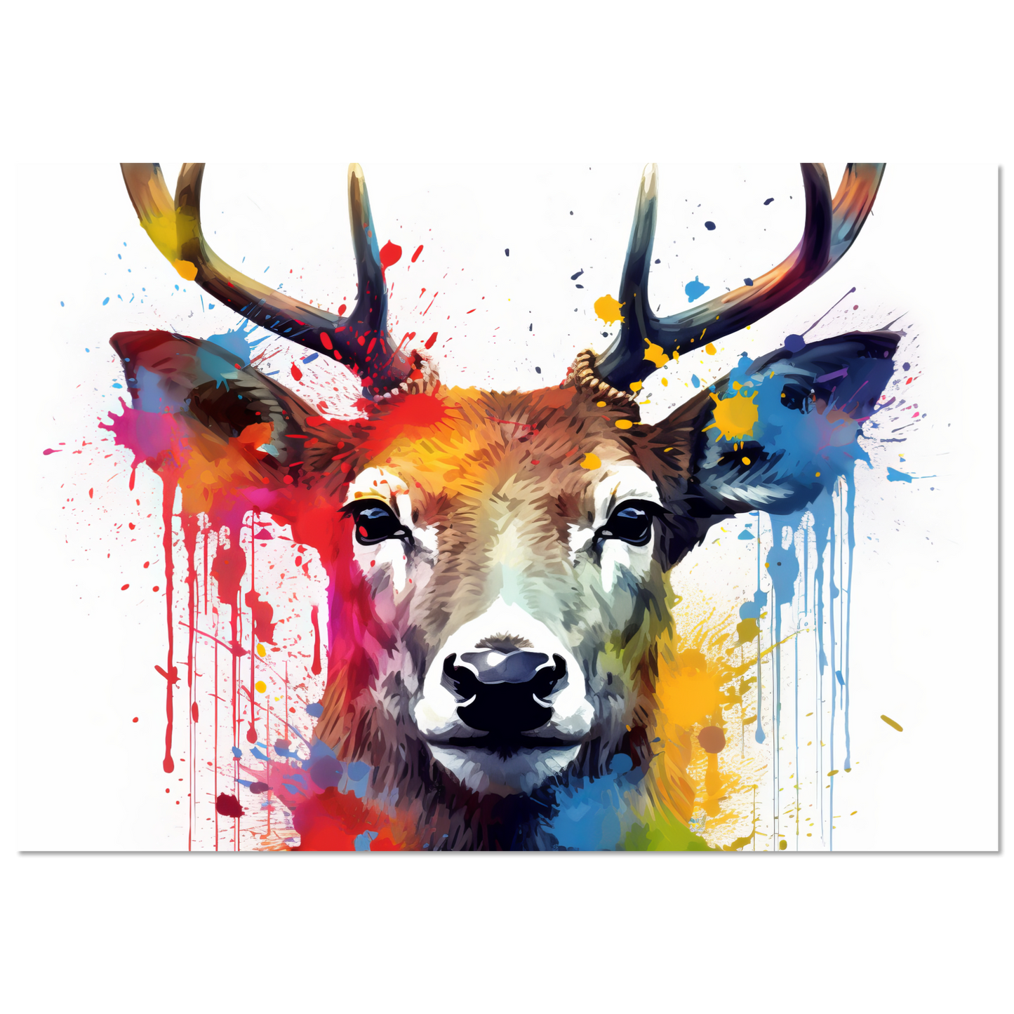 Reh Rehe Hirsch Hirsche Pop-Art (WILD47)