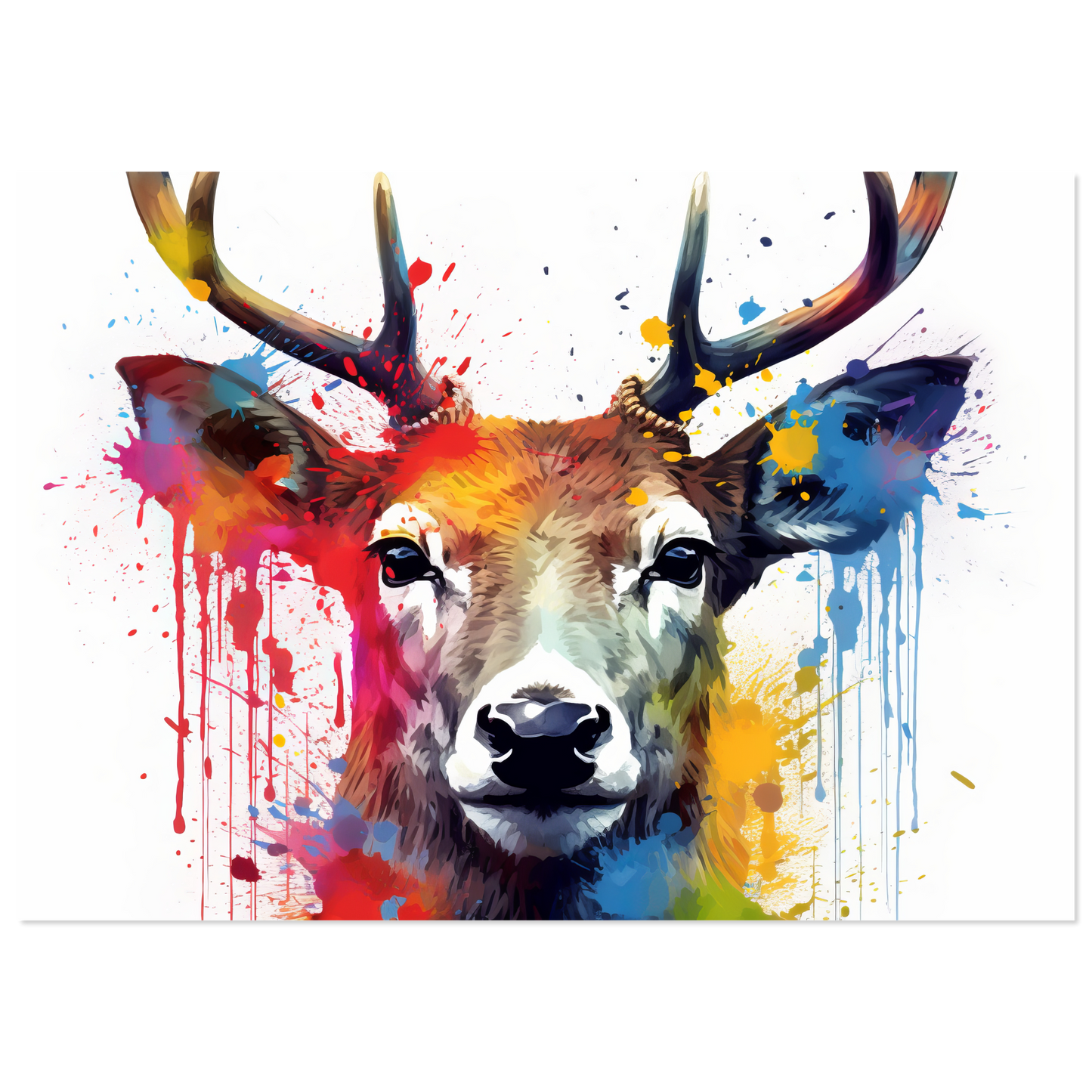 Reh Rehe Hirsch Hirsche Pop-Art (WILD47)