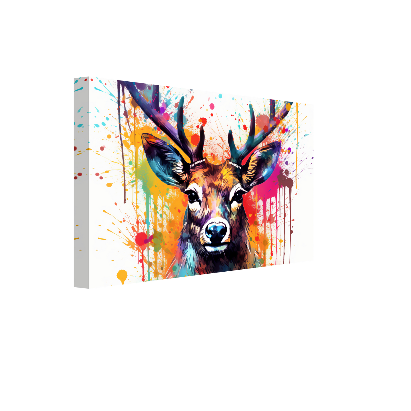 Roe deer stags pop art (WILD48)