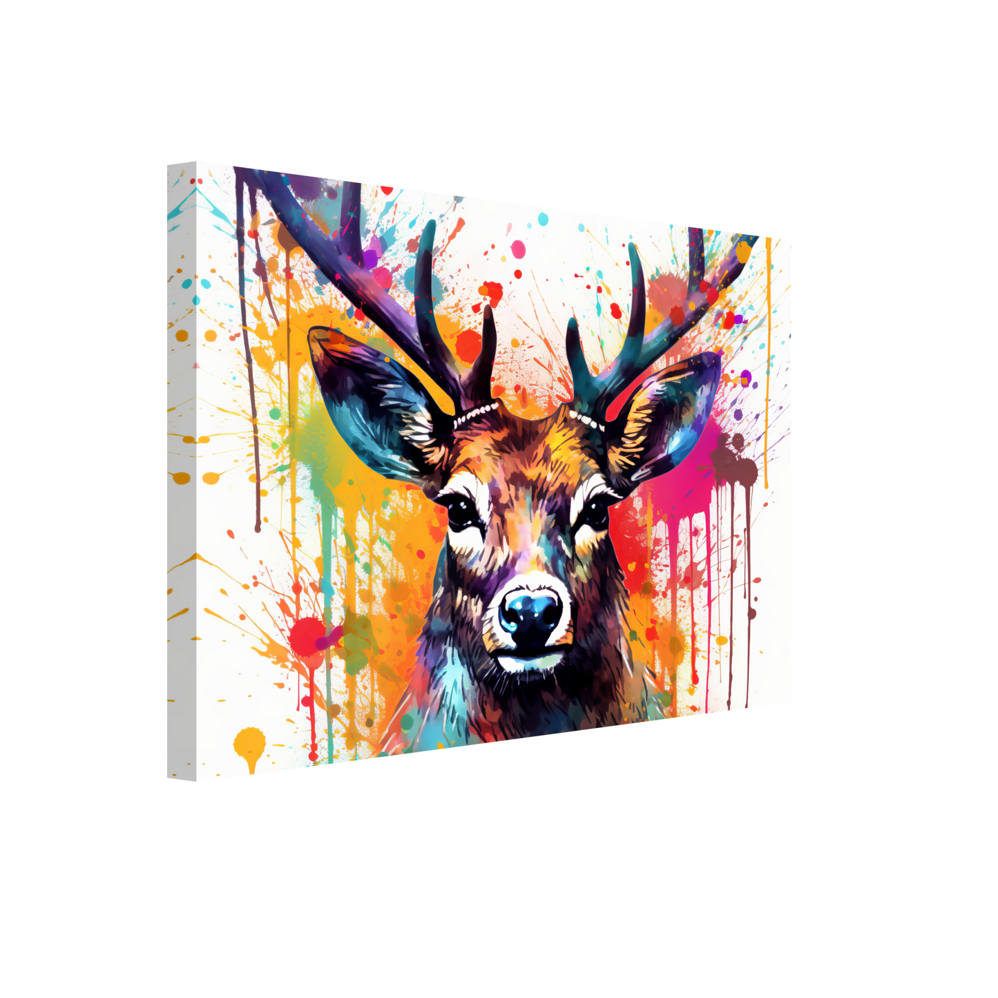 Roe deer stags pop art (WILD48)