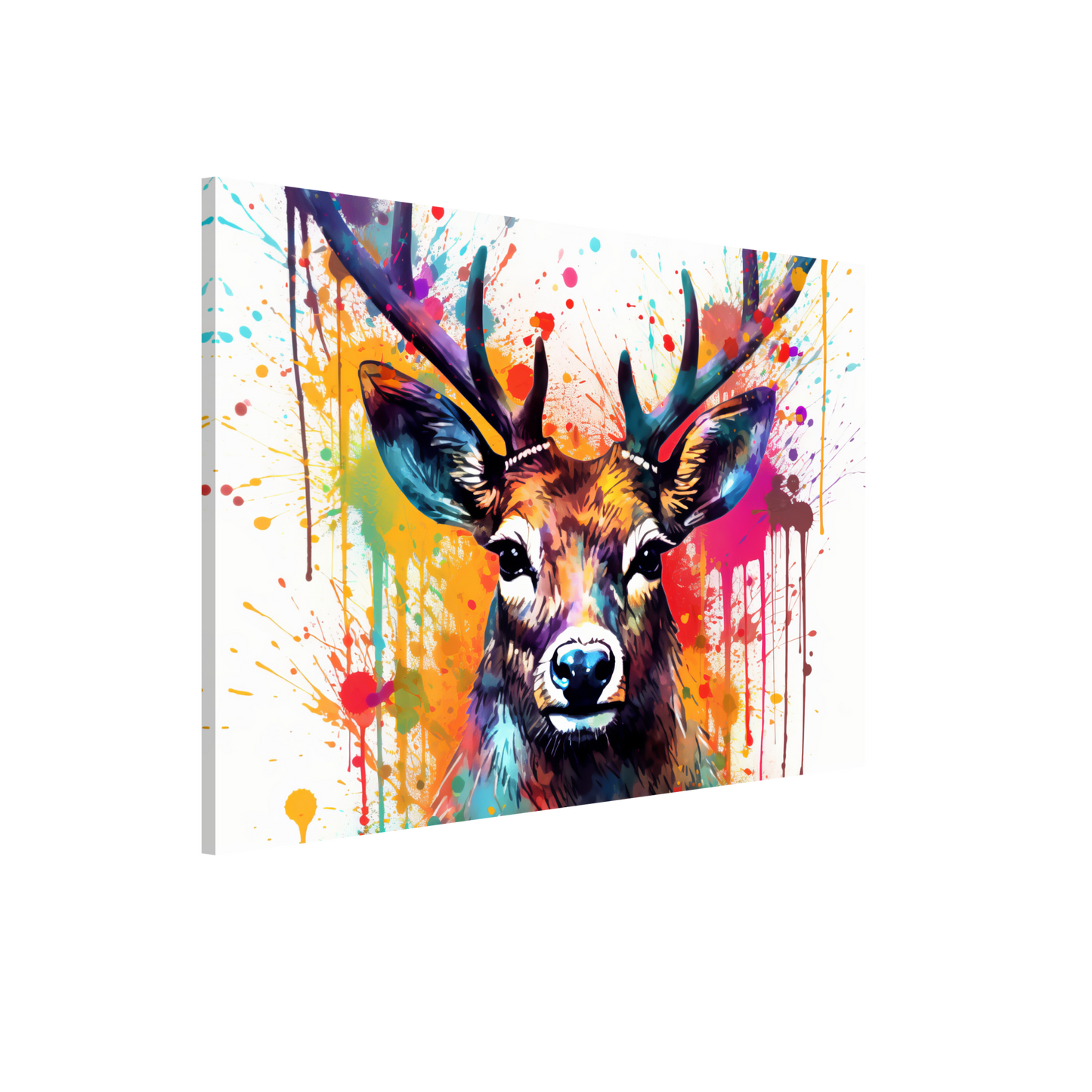 Roe deer stags pop art (WILD48)