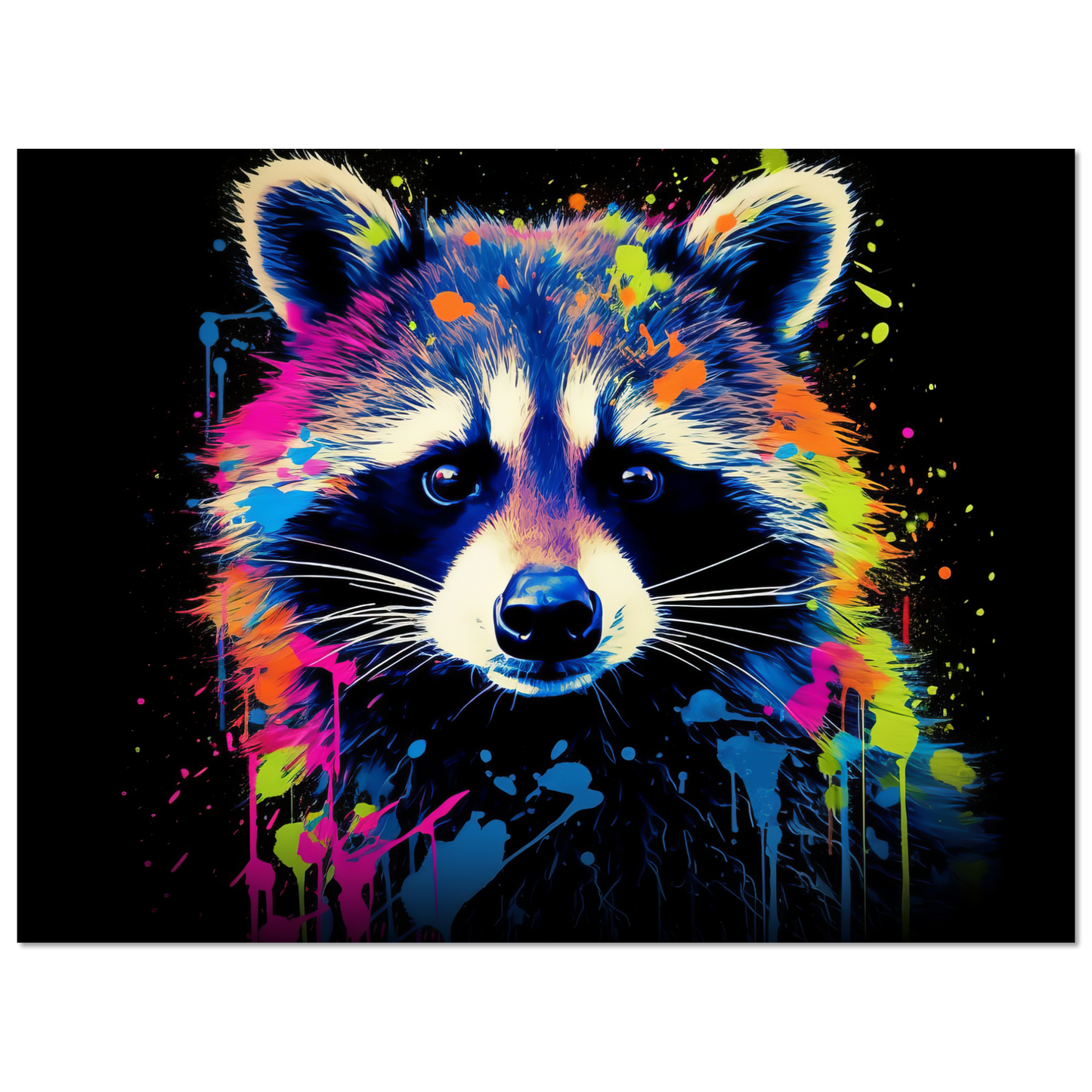 Raccoon raccoons pop art (WILD49)