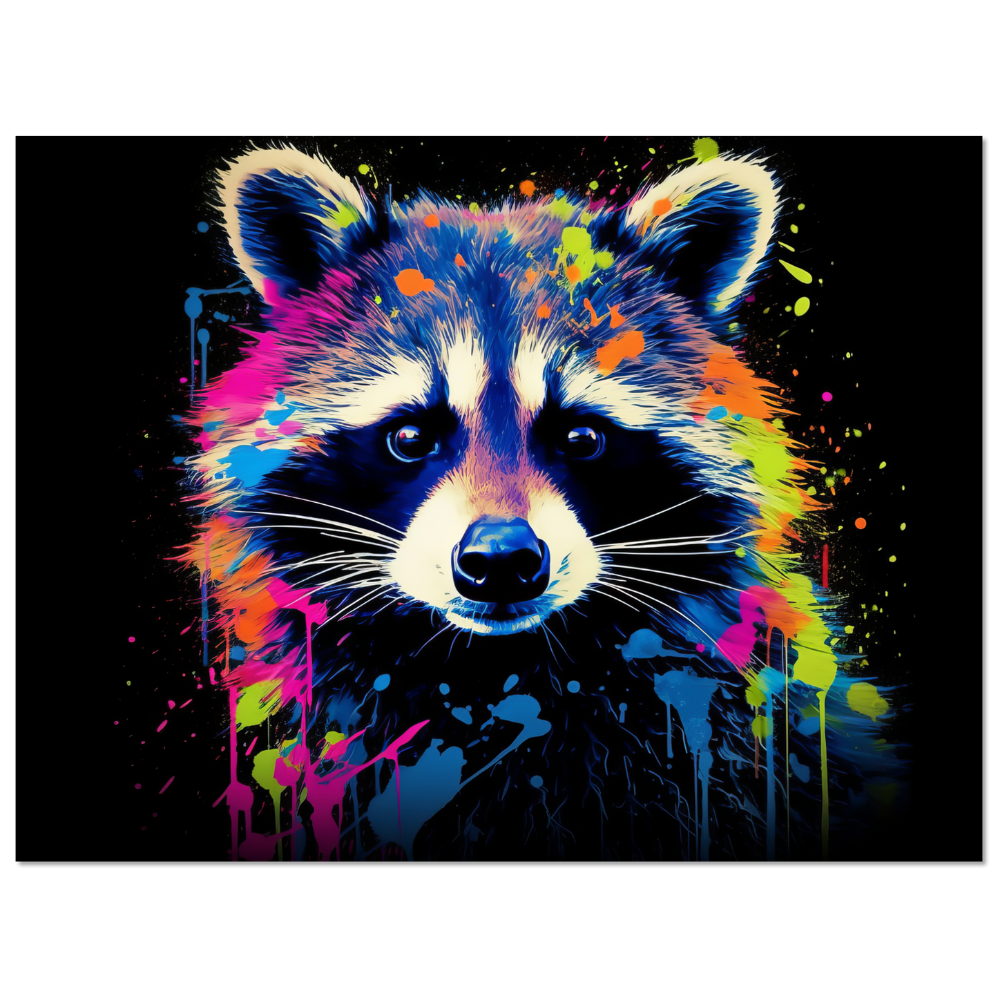 Raccoon raccoons pop art (WILD49)