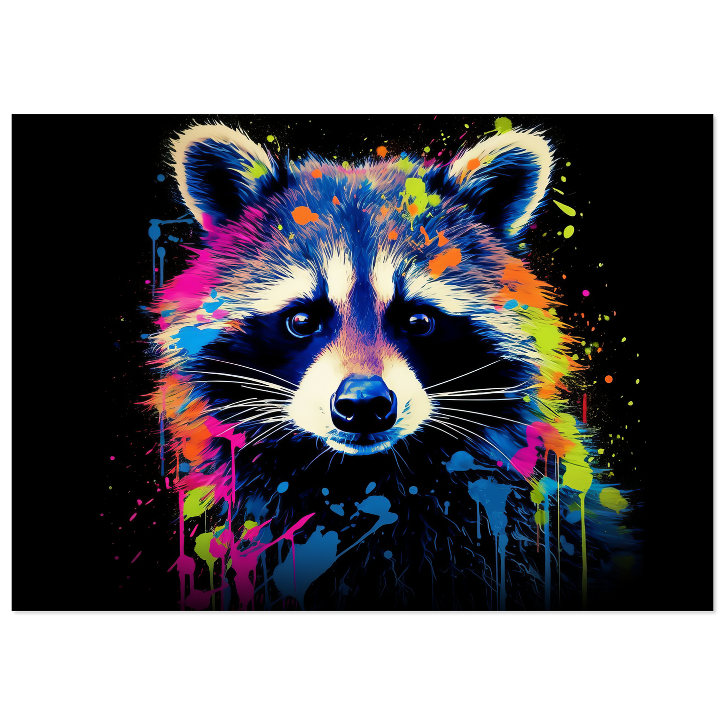 Raccoon raccoons pop art (WILD49)