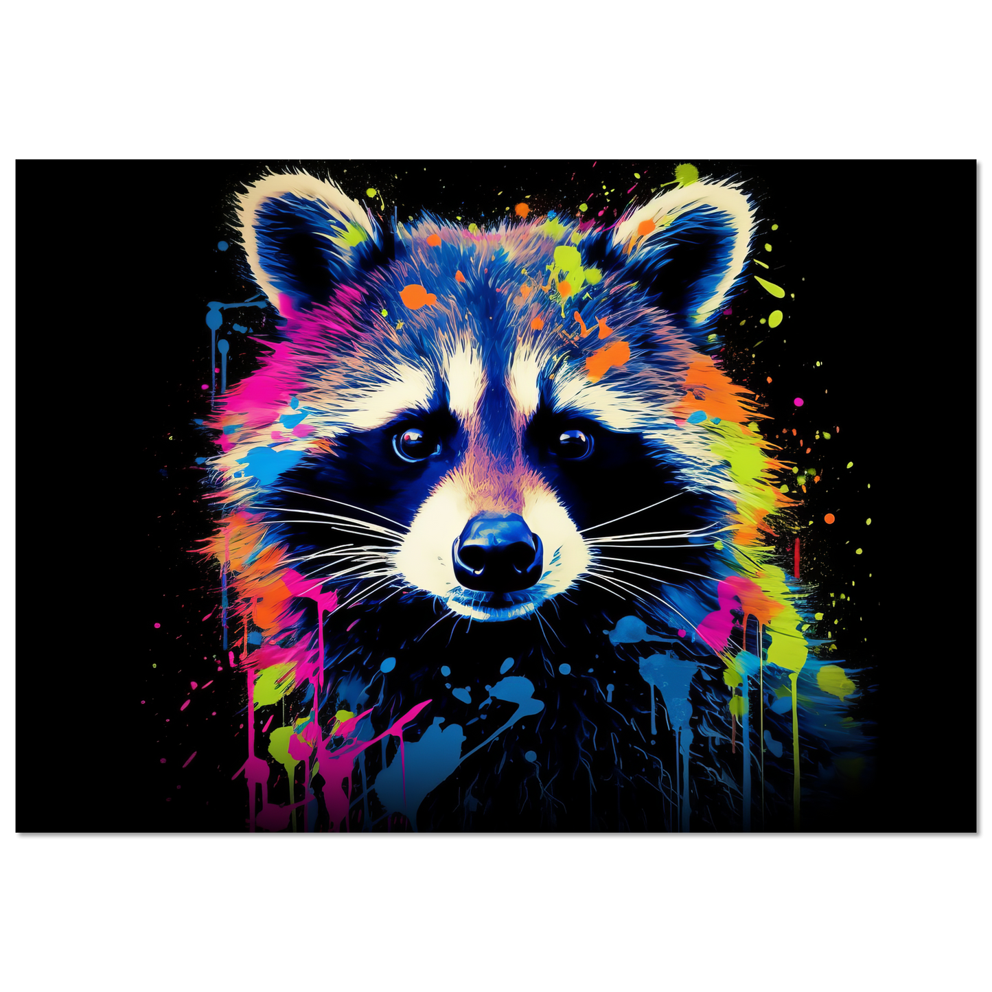 Raccoon raccoons pop art (WILD49)