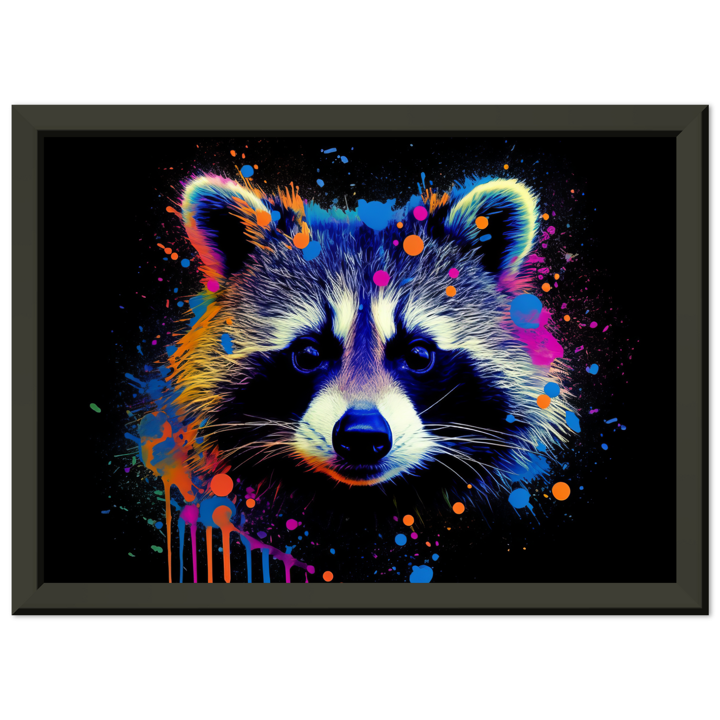 Waschbär Waschbären Pop-Art (WILD50)