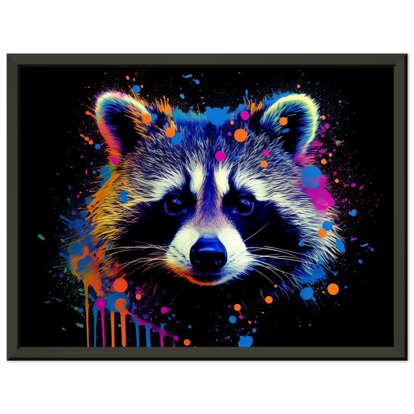 Waschbär Waschbären Pop-Art (WILD50)