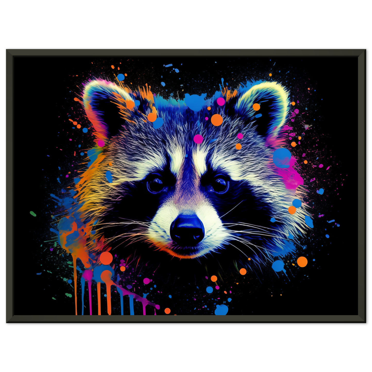 Waschbär Waschbären Pop-Art (WILD50)