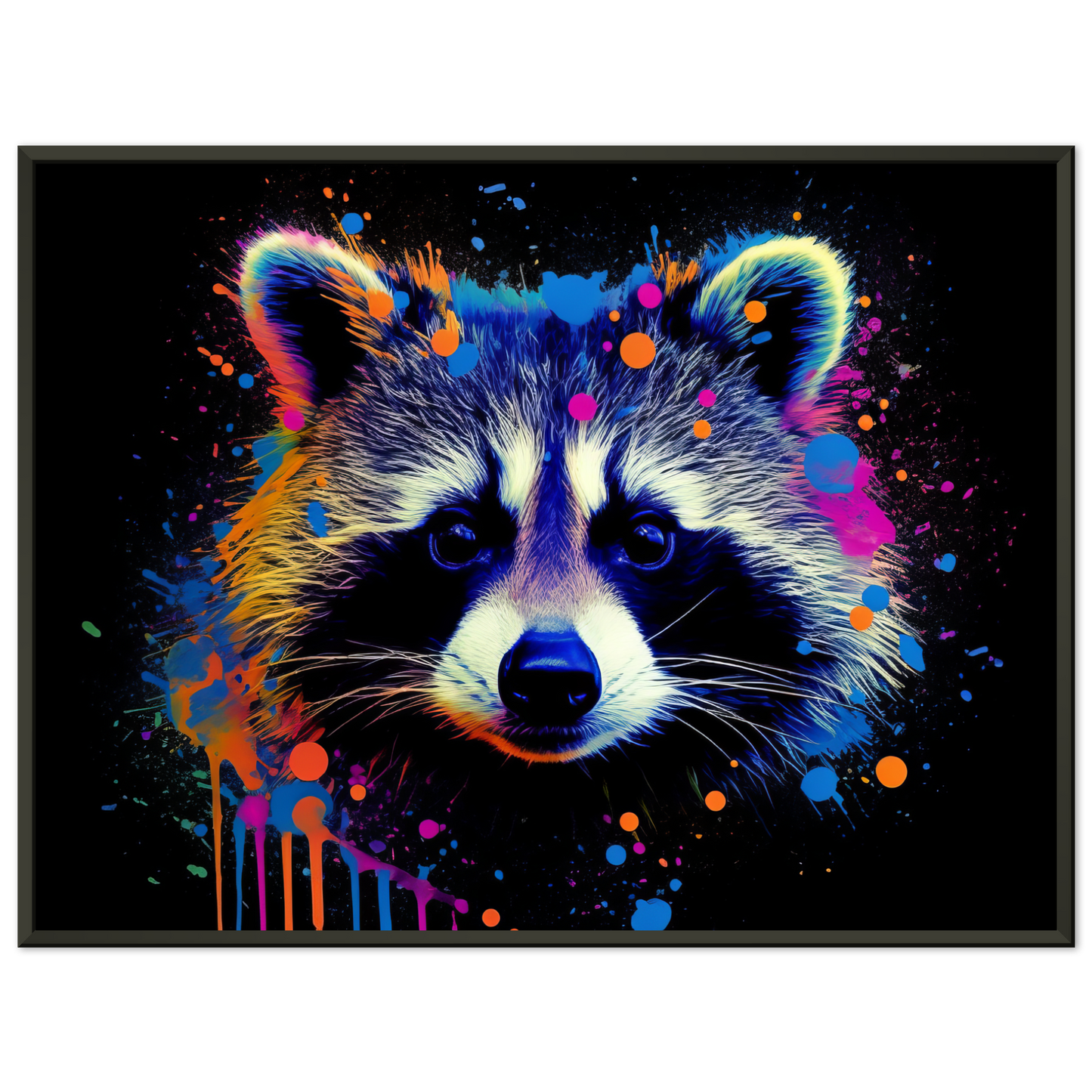 Waschbär Waschbären Pop-Art (WILD50)