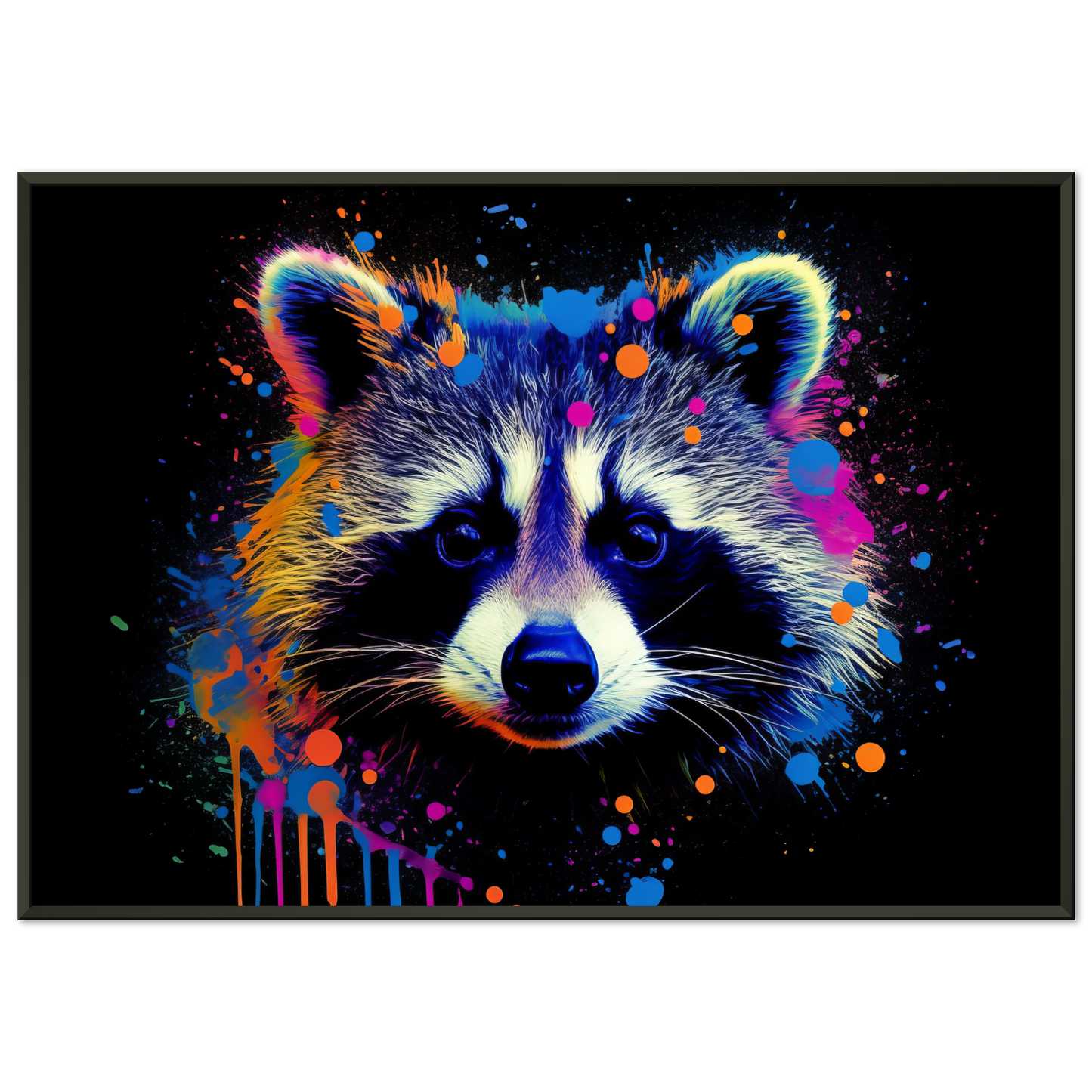Waschbär Waschbären Pop-Art (WILD50)