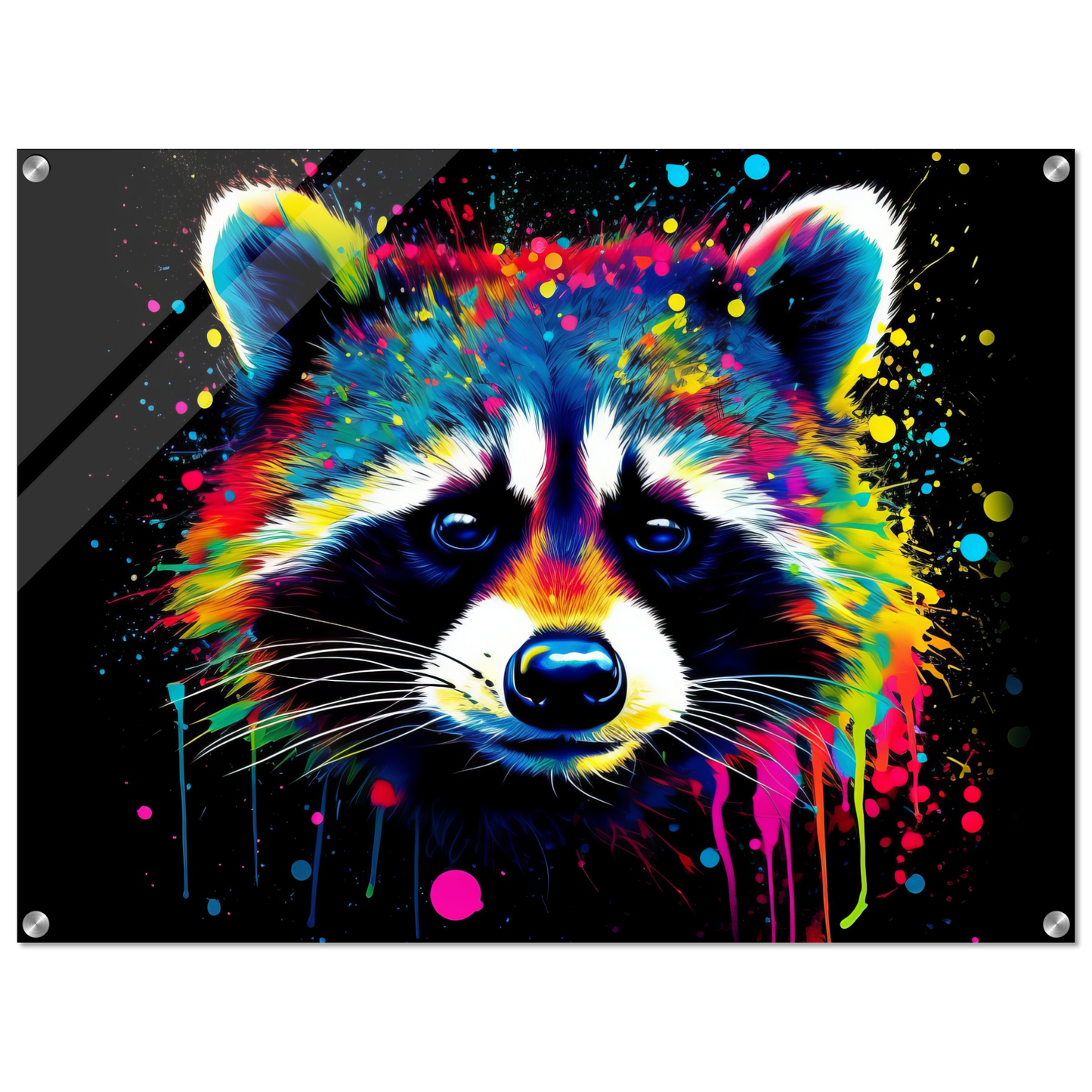 Waschbär Waschbären Pop-Art (WILD51)