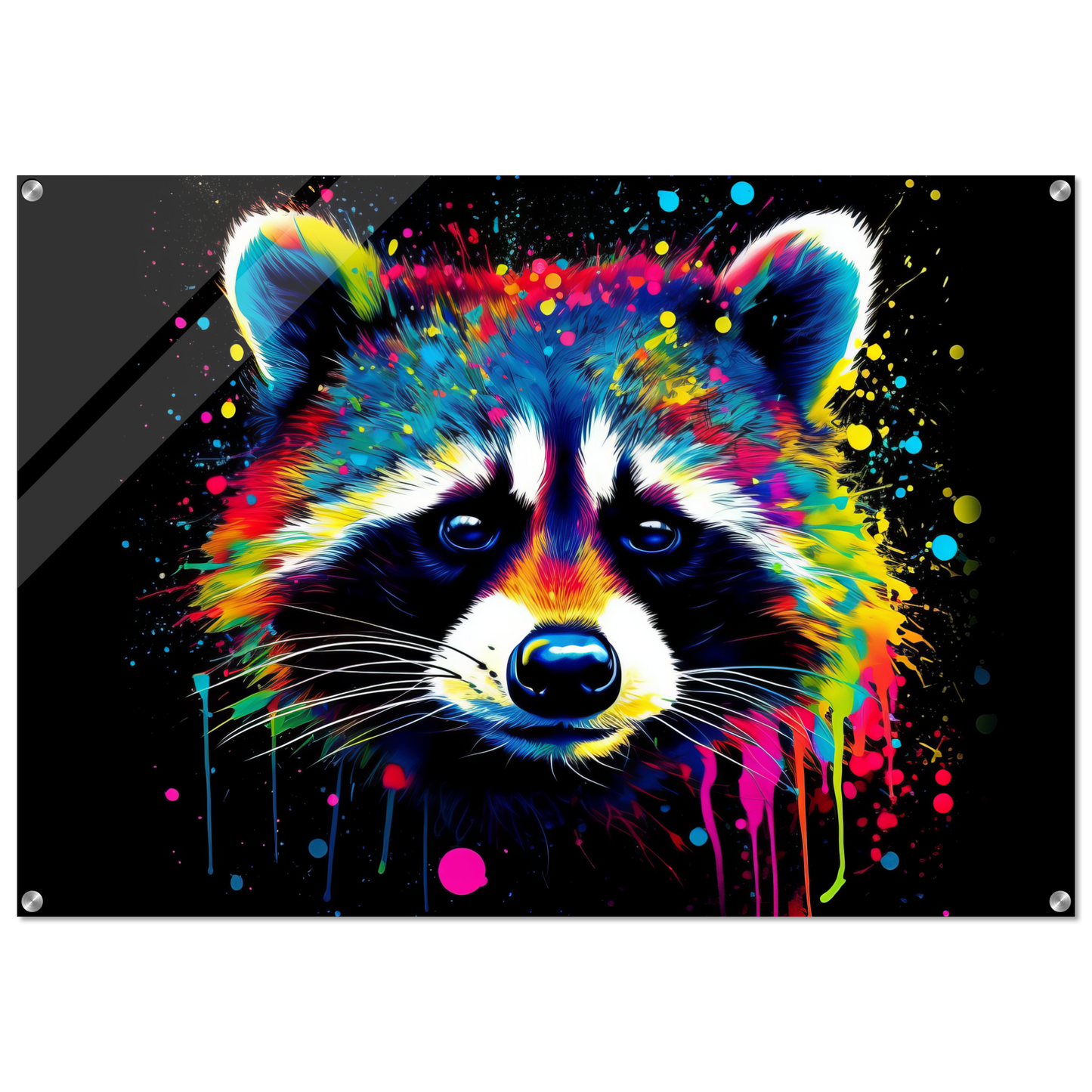 Waschbär Waschbären Pop-Art (WILD51)