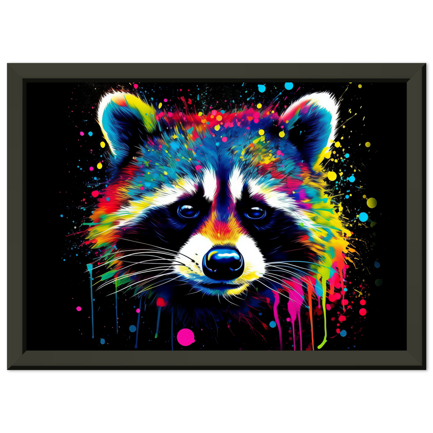Waschbär Waschbären Pop-Art (WILD51)