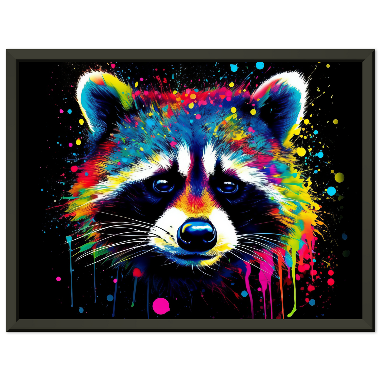 Waschbär Waschbären Pop-Art (WILD51)