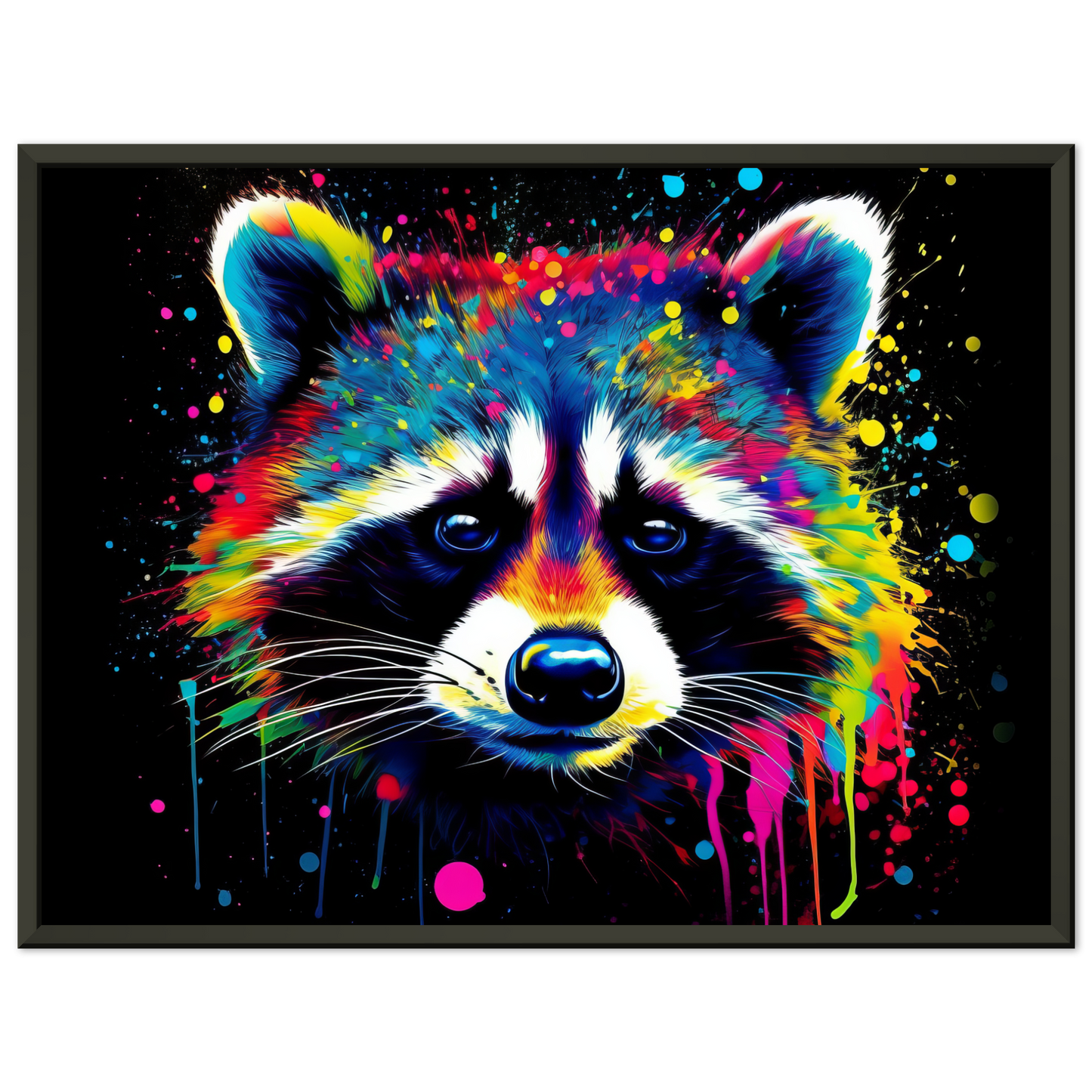 Waschbär Waschbären Pop-Art (WILD51)