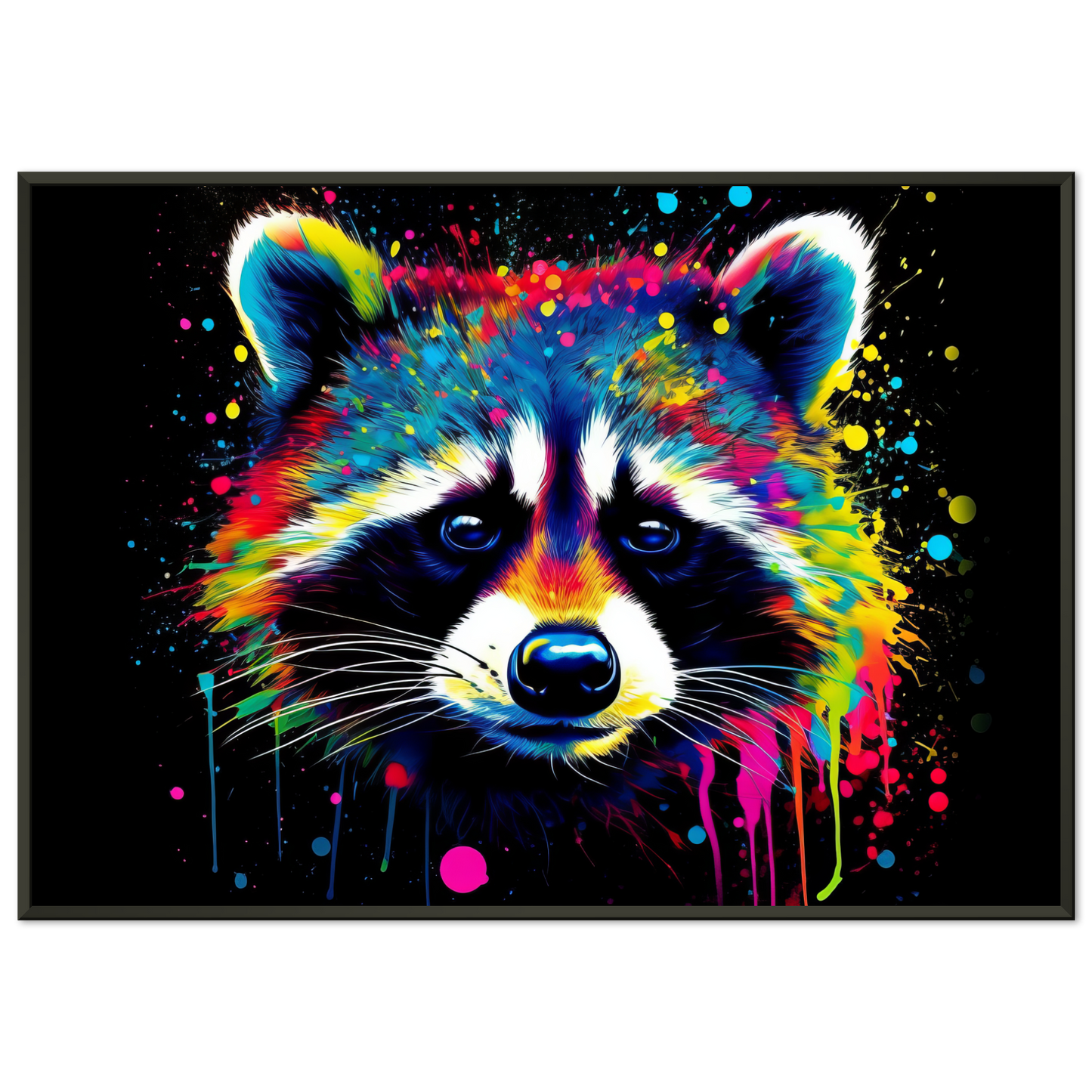Waschbär Waschbären Pop-Art (WILD51)