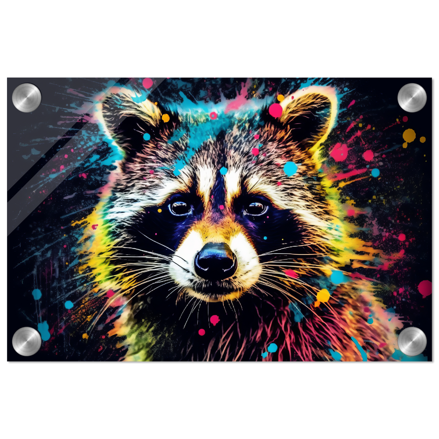 Waschbär Waschbären Pop-Art (WILD52)