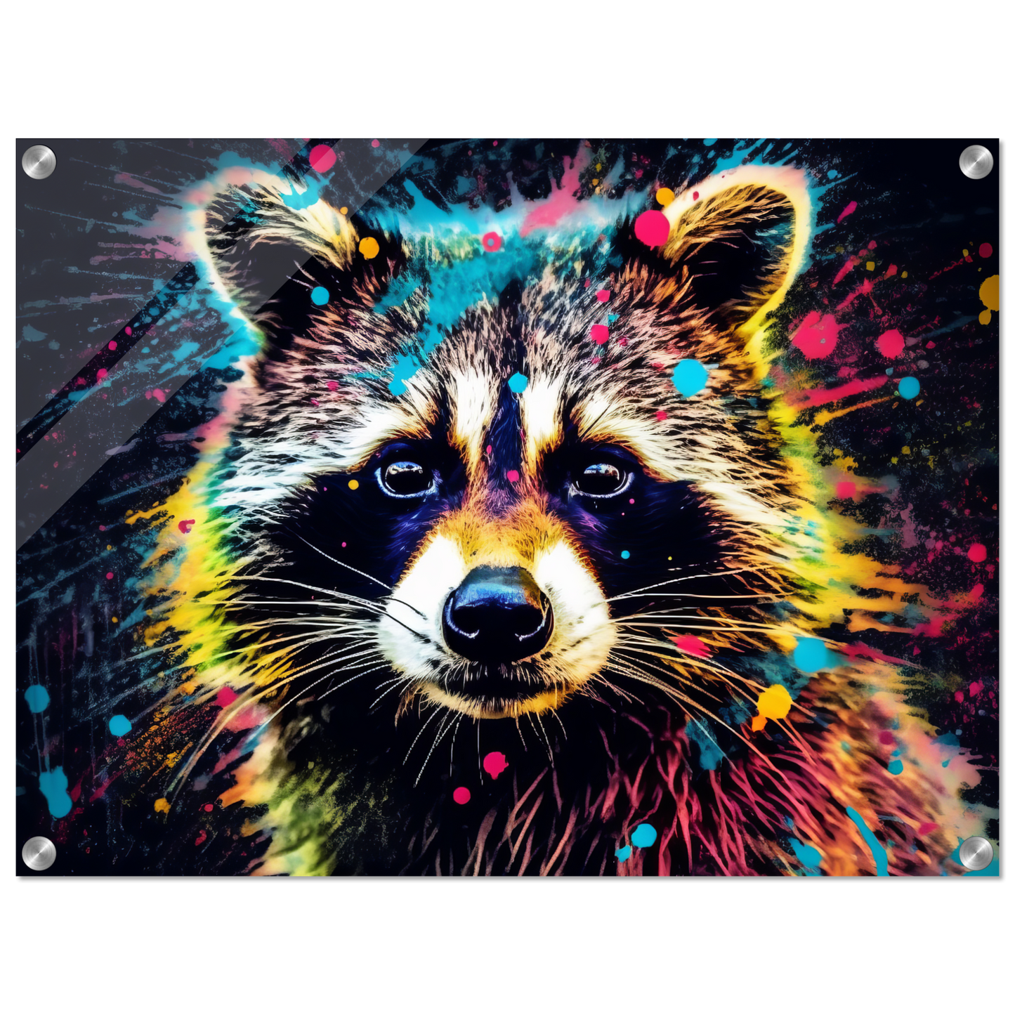 Waschbär Waschbären Pop-Art (WILD52)