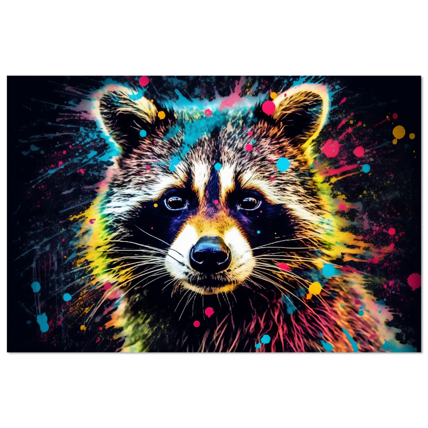 Waschbär Waschbären Pop-Art (WILD52)