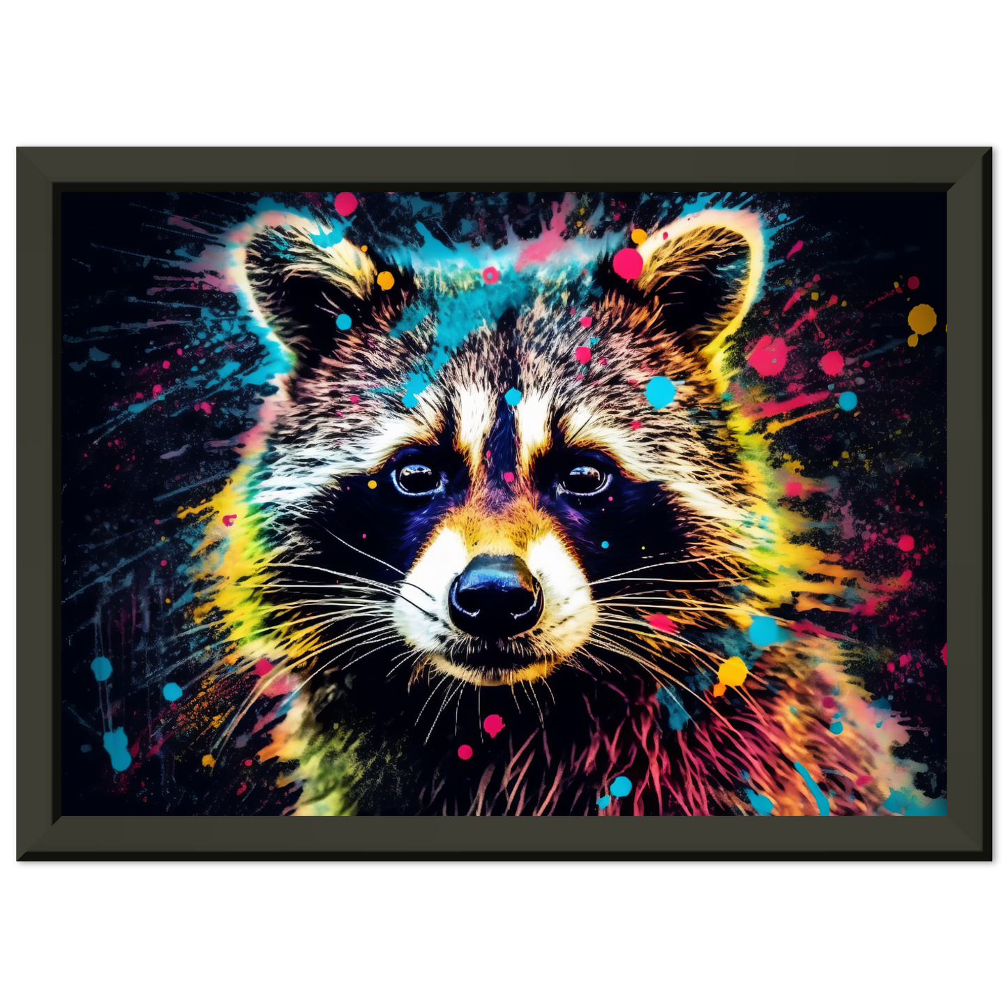 Waschbär Waschbären Pop-Art (WILD52)