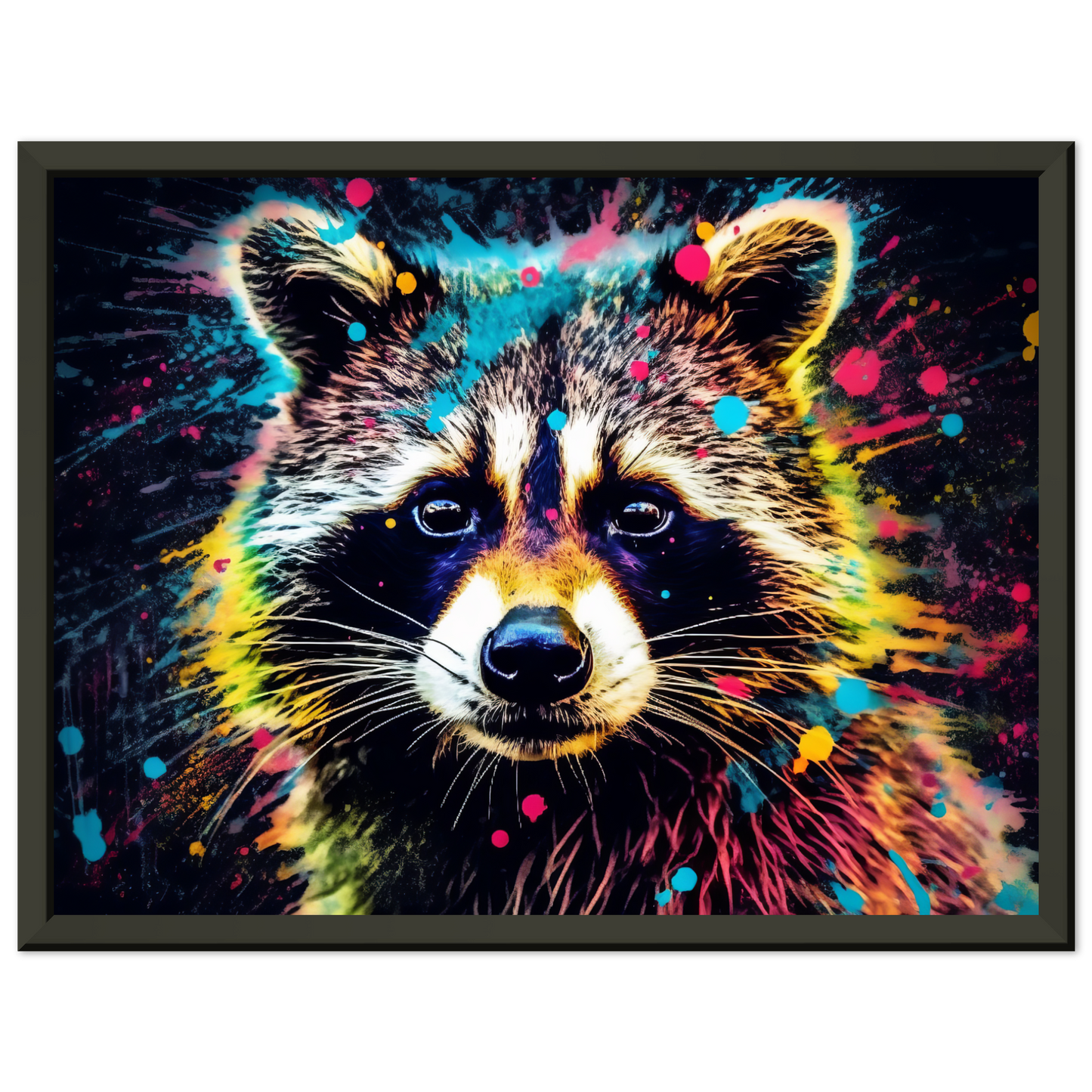Waschbär Waschbären Pop-Art (WILD52)