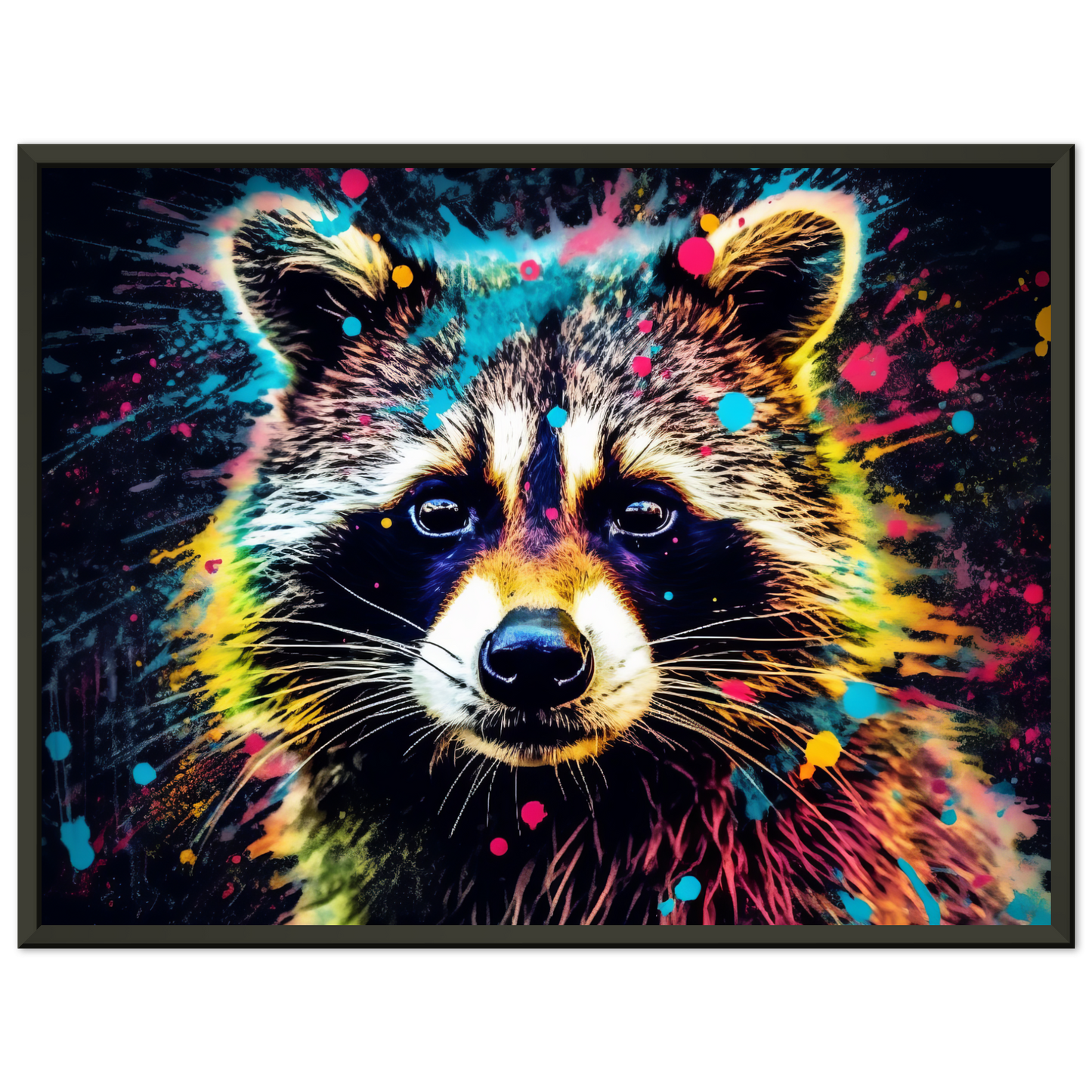 Waschbär Waschbären Pop-Art (WILD52)