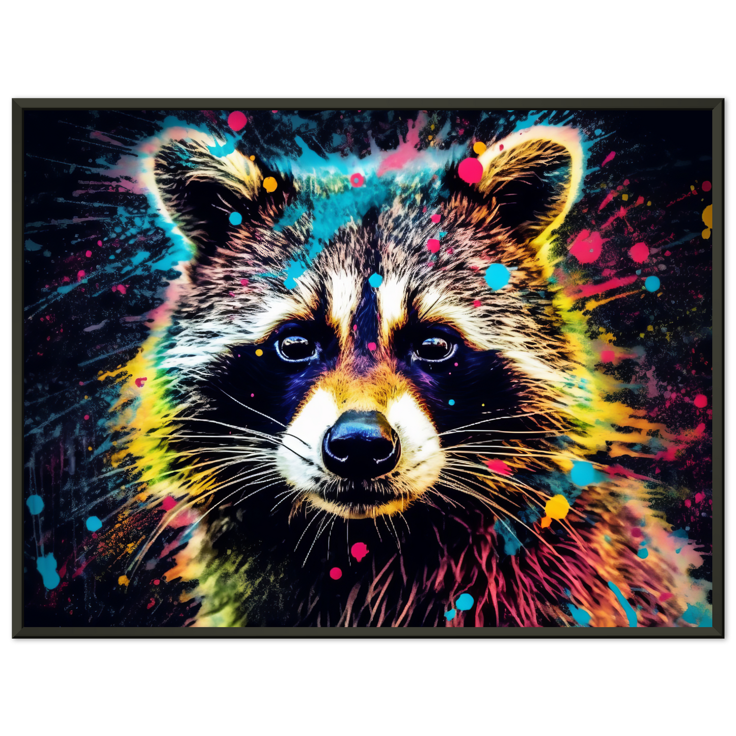 Waschbär Waschbären Pop-Art (WILD52)