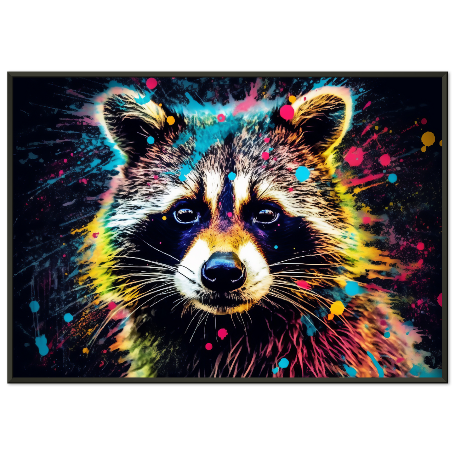 Waschbär Waschbären Pop-Art (WILD52)
