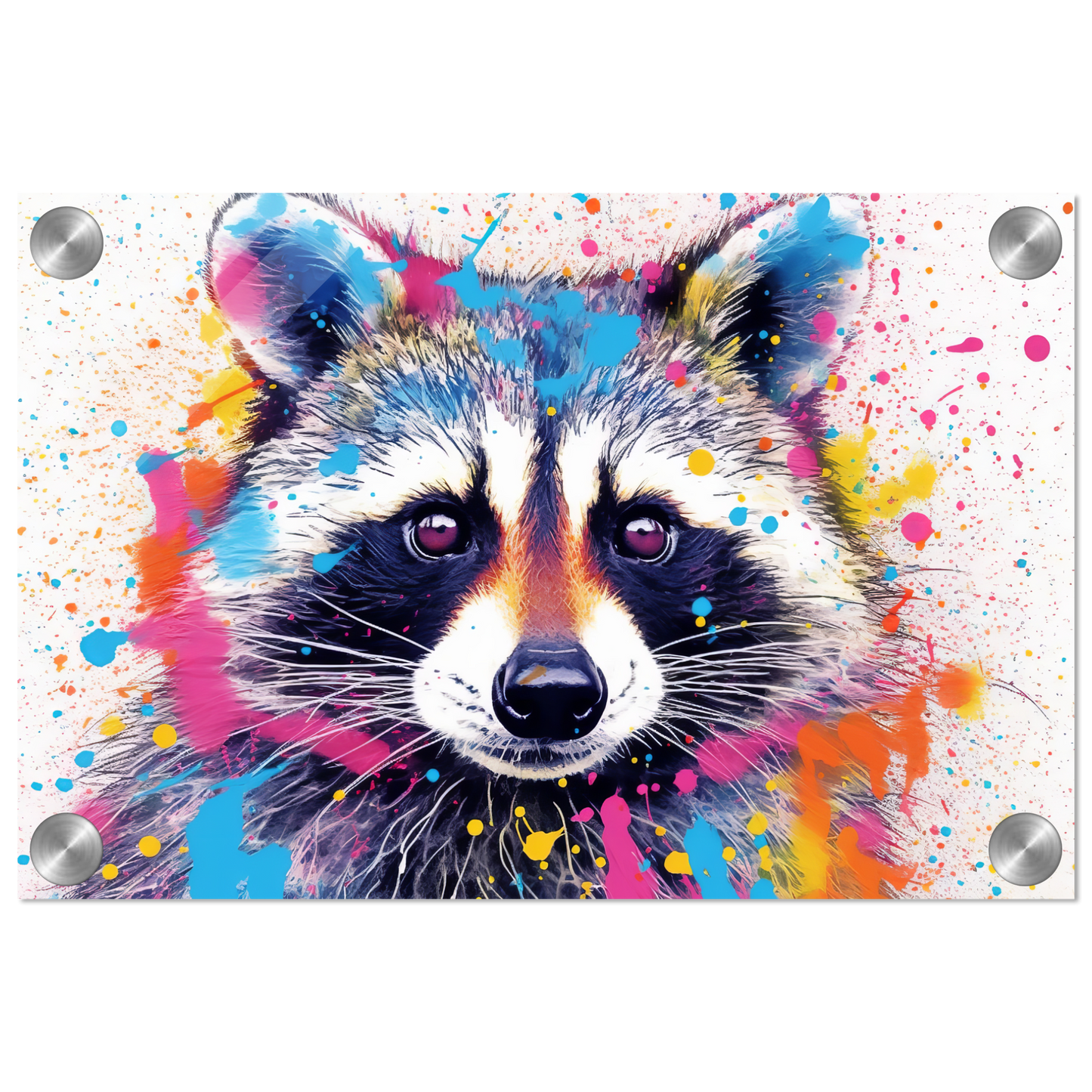 Waschbär Waschbären Pop-Art (WILD53)