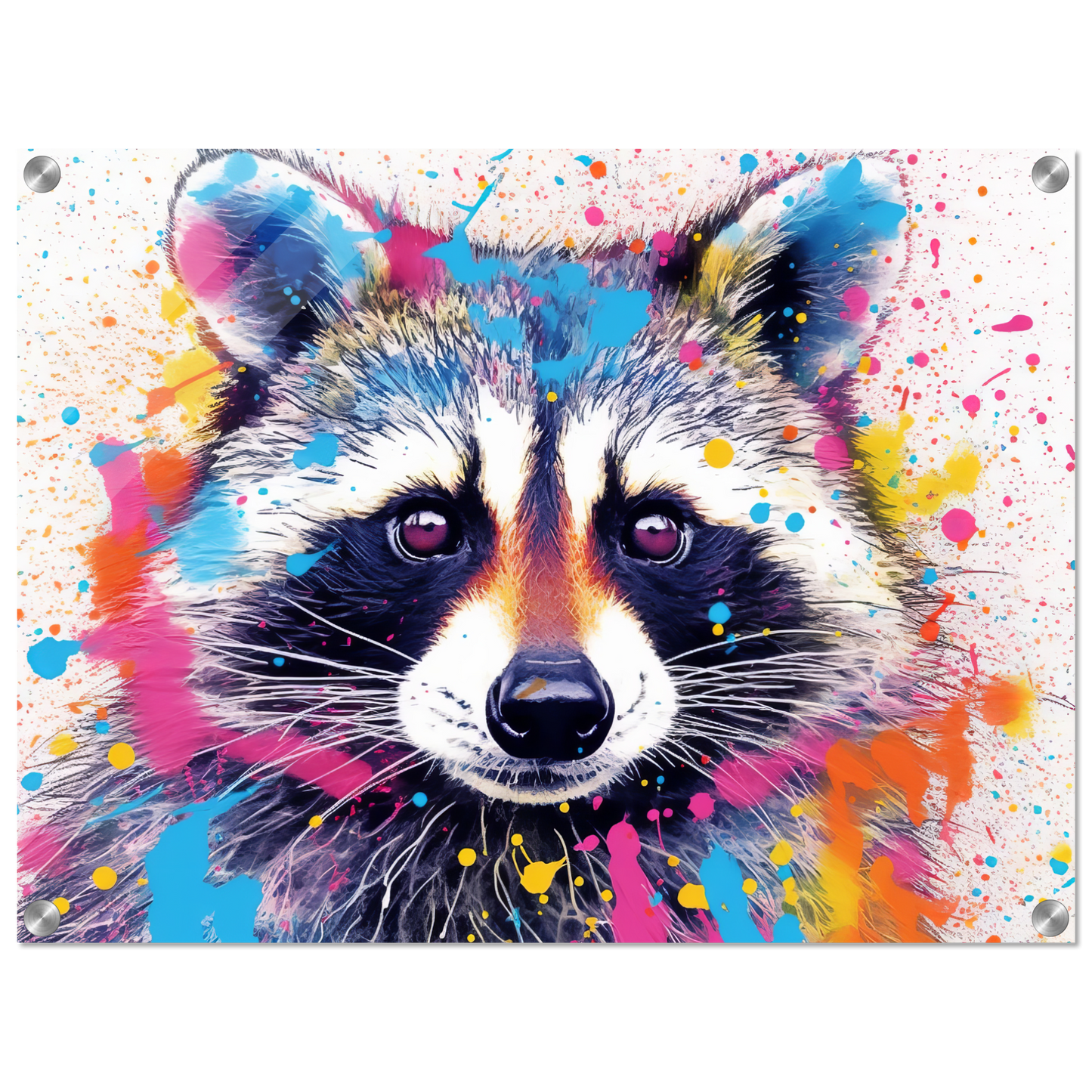 Waschbär Waschbären Pop-Art (WILD53)