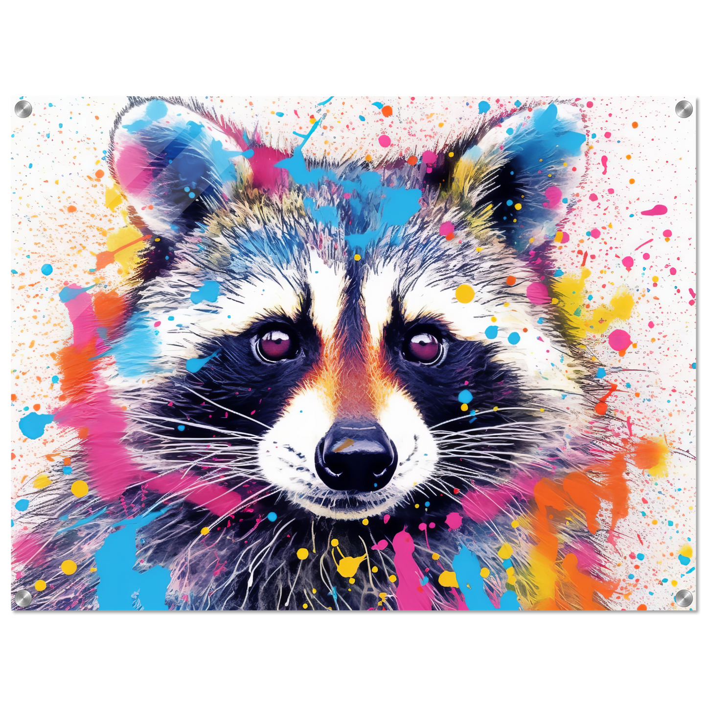 Waschbär Waschbären Pop-Art (WILD53)