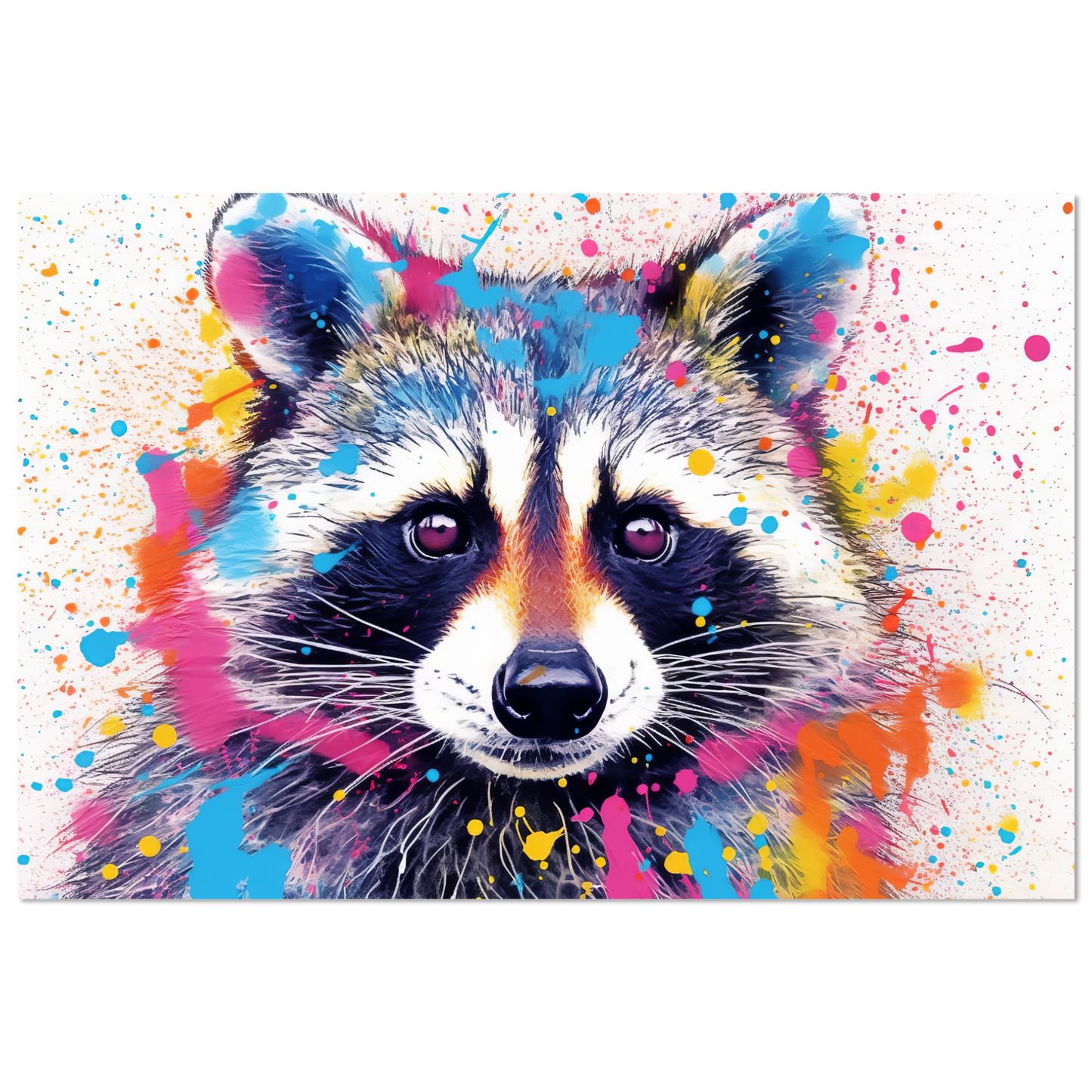 Waschbär Waschbären Pop-Art (WILD53)