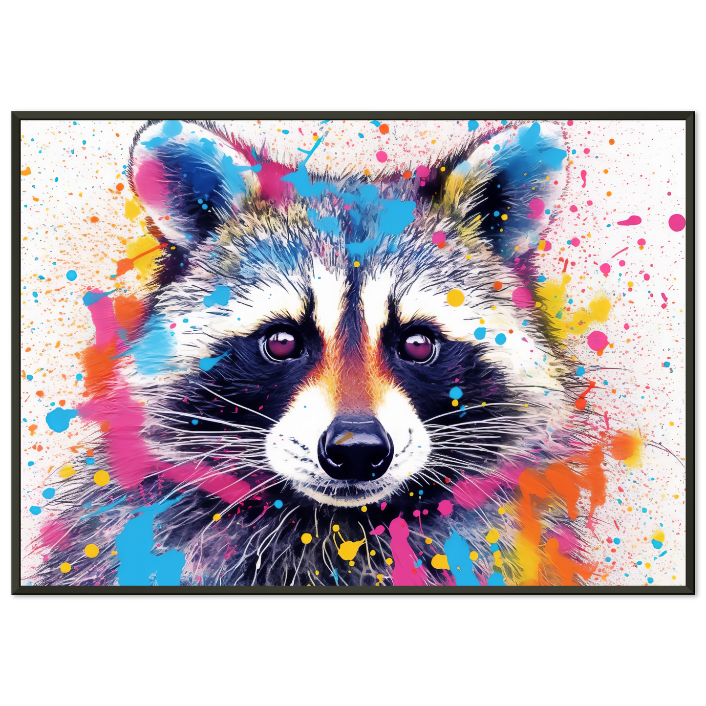 Waschbär Waschbären Pop-Art (WILD53)