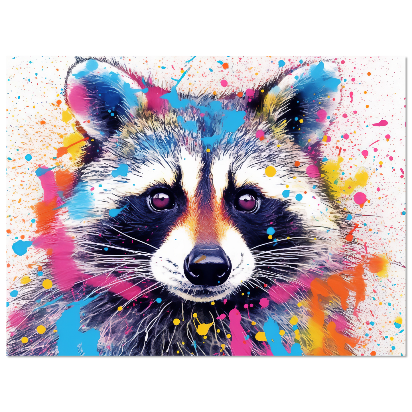 Waschbär Waschbären Pop-Art (WILD53)