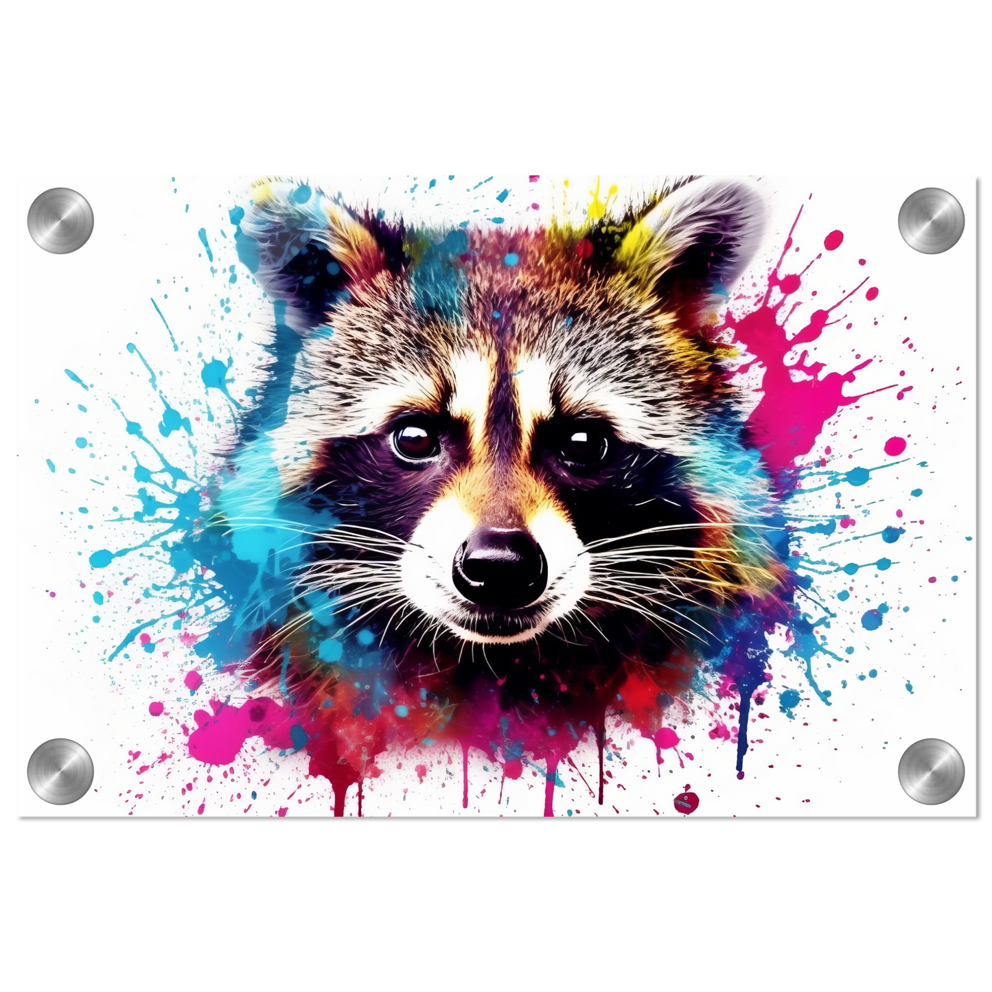 Waschbär Waschbären Pop-Art (WILD54)