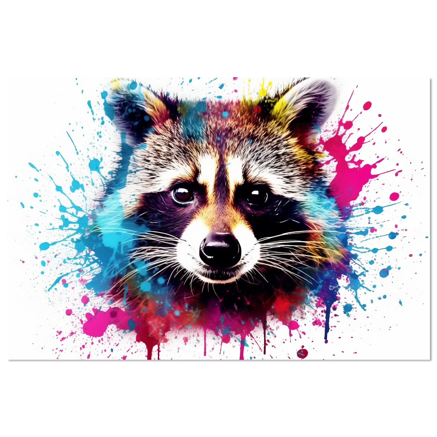 Waschbär Waschbären Pop-Art (WILD54)