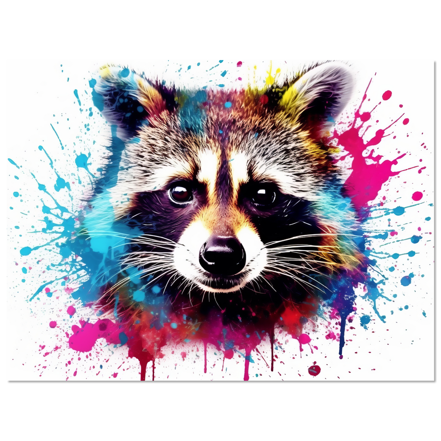 Waschbär Waschbären Pop-Art (WILD54)