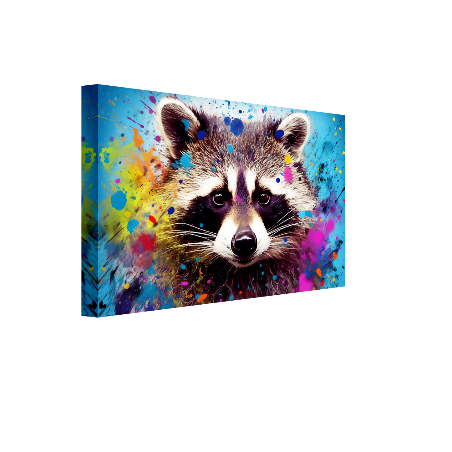 Waschbär Waschbären Pop-Art (WILD55)