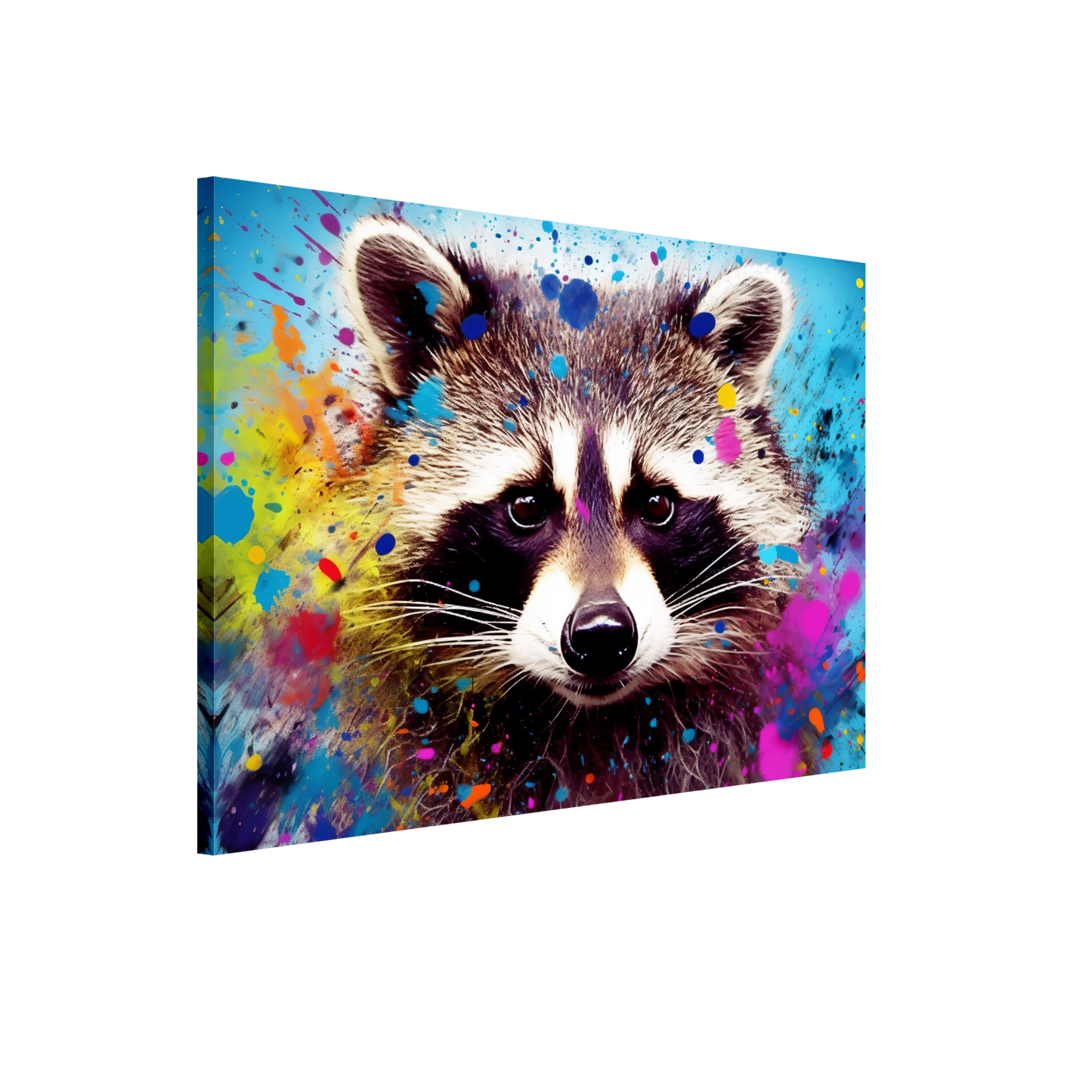 Waschbär Waschbären Pop-Art (WILD55)