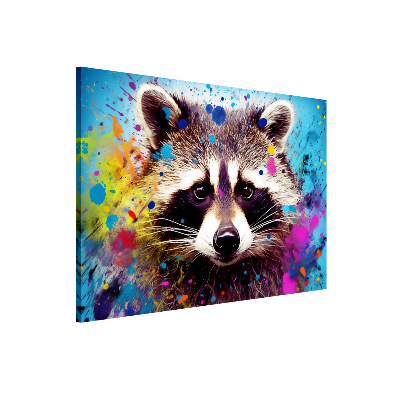 Waschbär Waschbären Pop-Art (WILD55)
