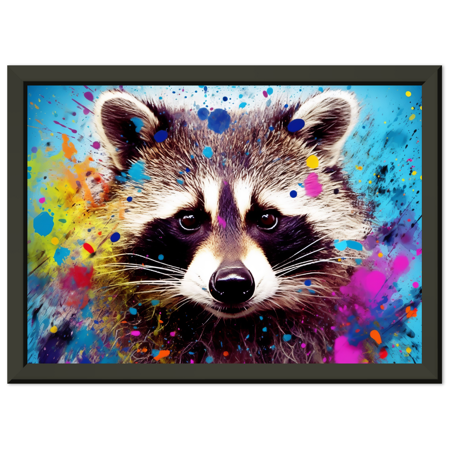 Waschbär Waschbären Pop-Art (WILD55)
