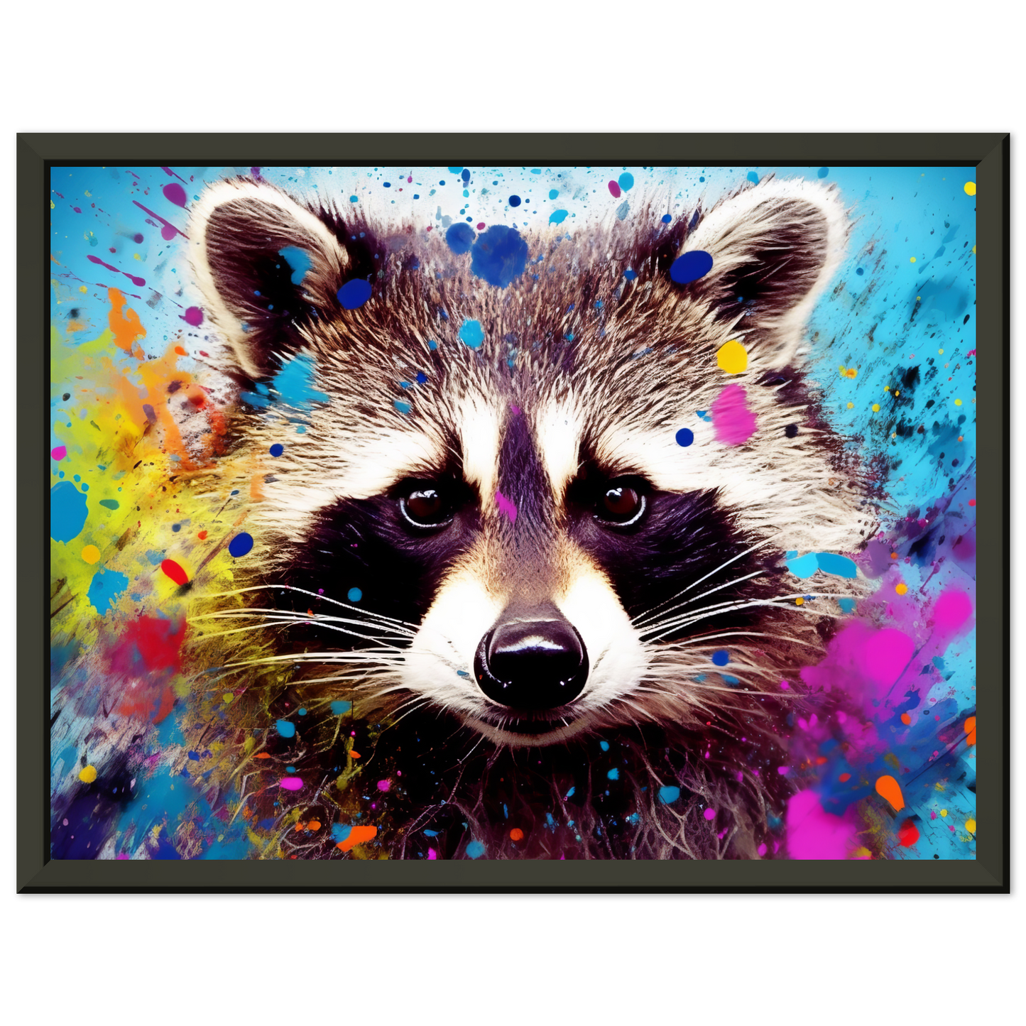 Waschbär Waschbären Pop-Art (WILD55)